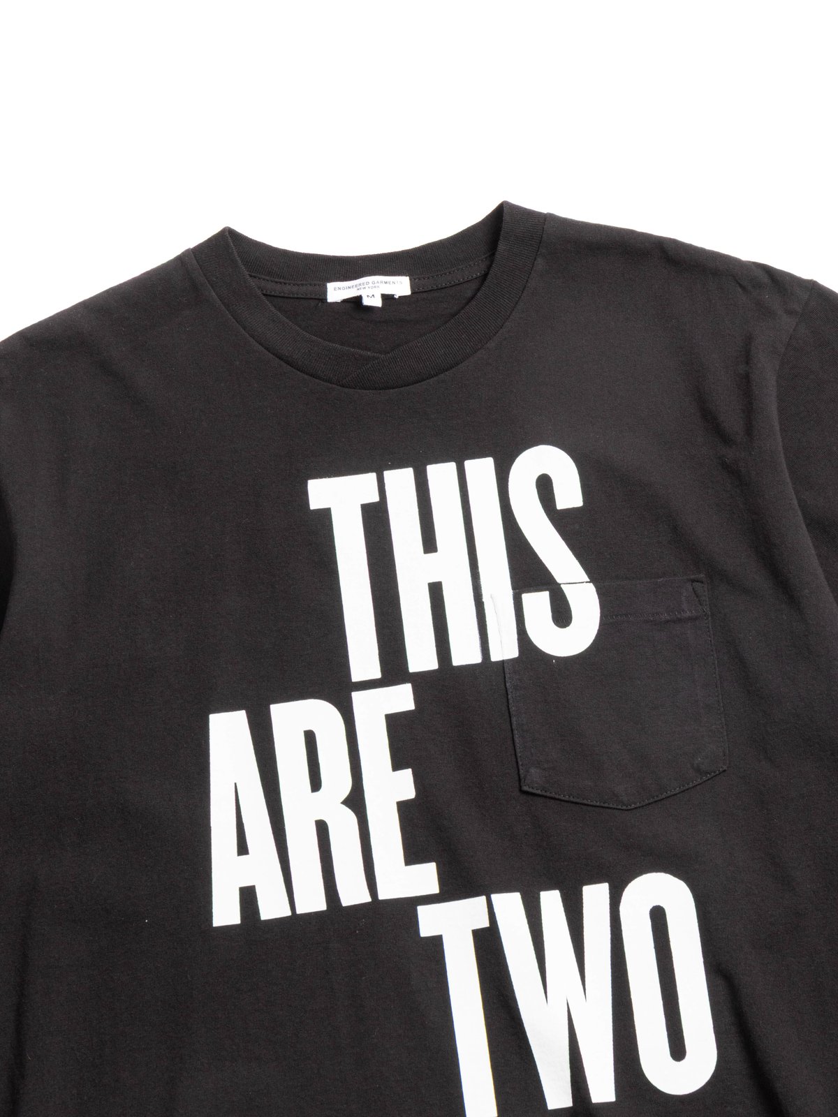 CROSS NECK T&ndash;SHIRT BLACK THIS ARE  - Image 2