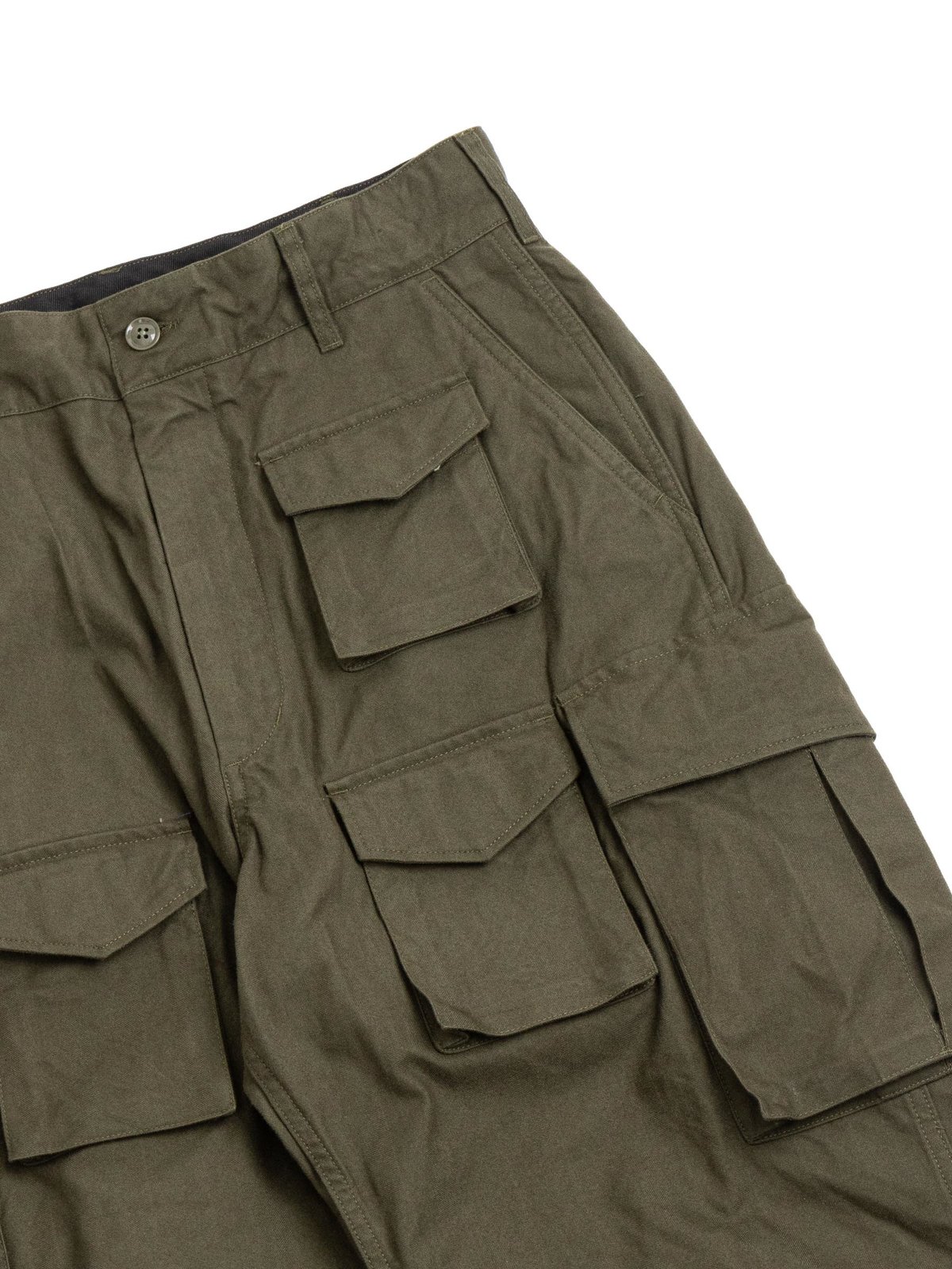 FA PANT OLIVE COTTON BRUSHED HB - Image 2