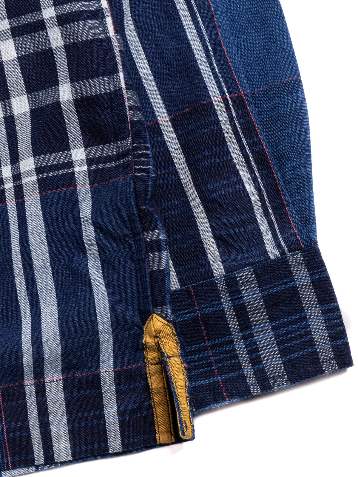 (OM45475.35) TBB HAND WOVEN NATURAL DYE ORGANIC STOUT WEAVE B.D. STRAIGHT HEM SHIRT - Image 5