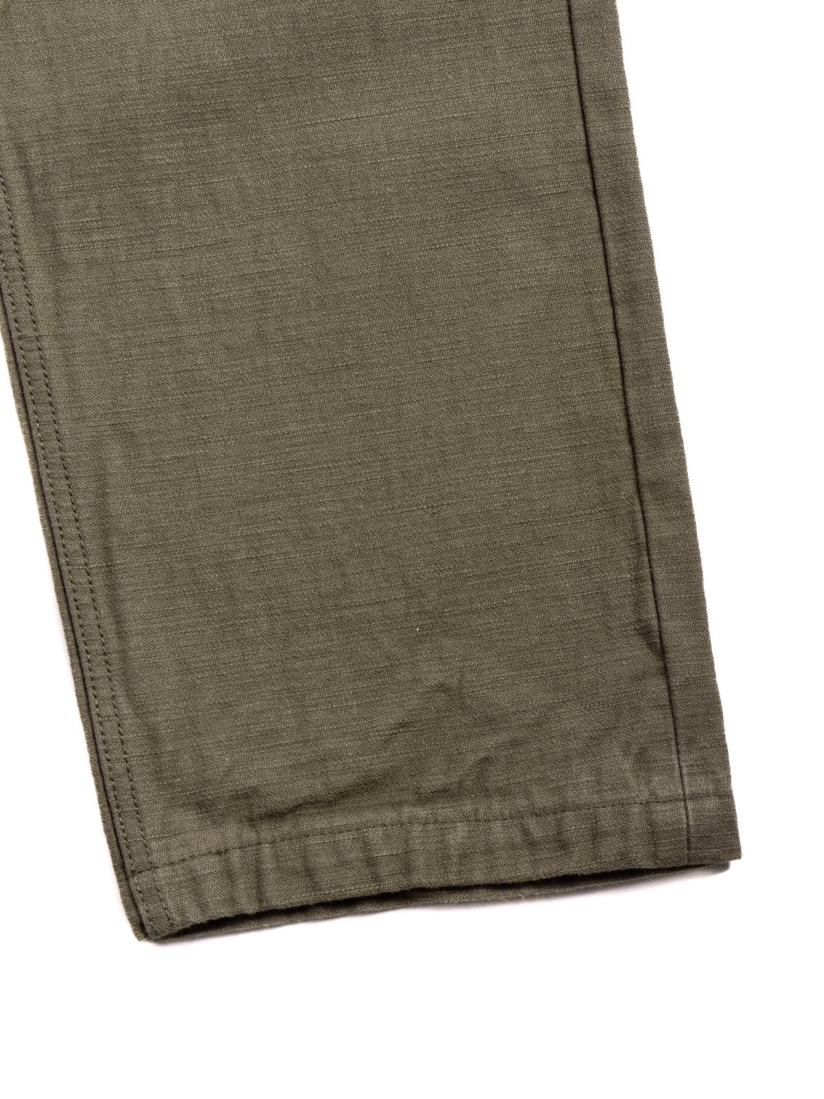 (SJ52BP) HEAVY BACK SATIN BAKER PANTS OLIVE - Image 4