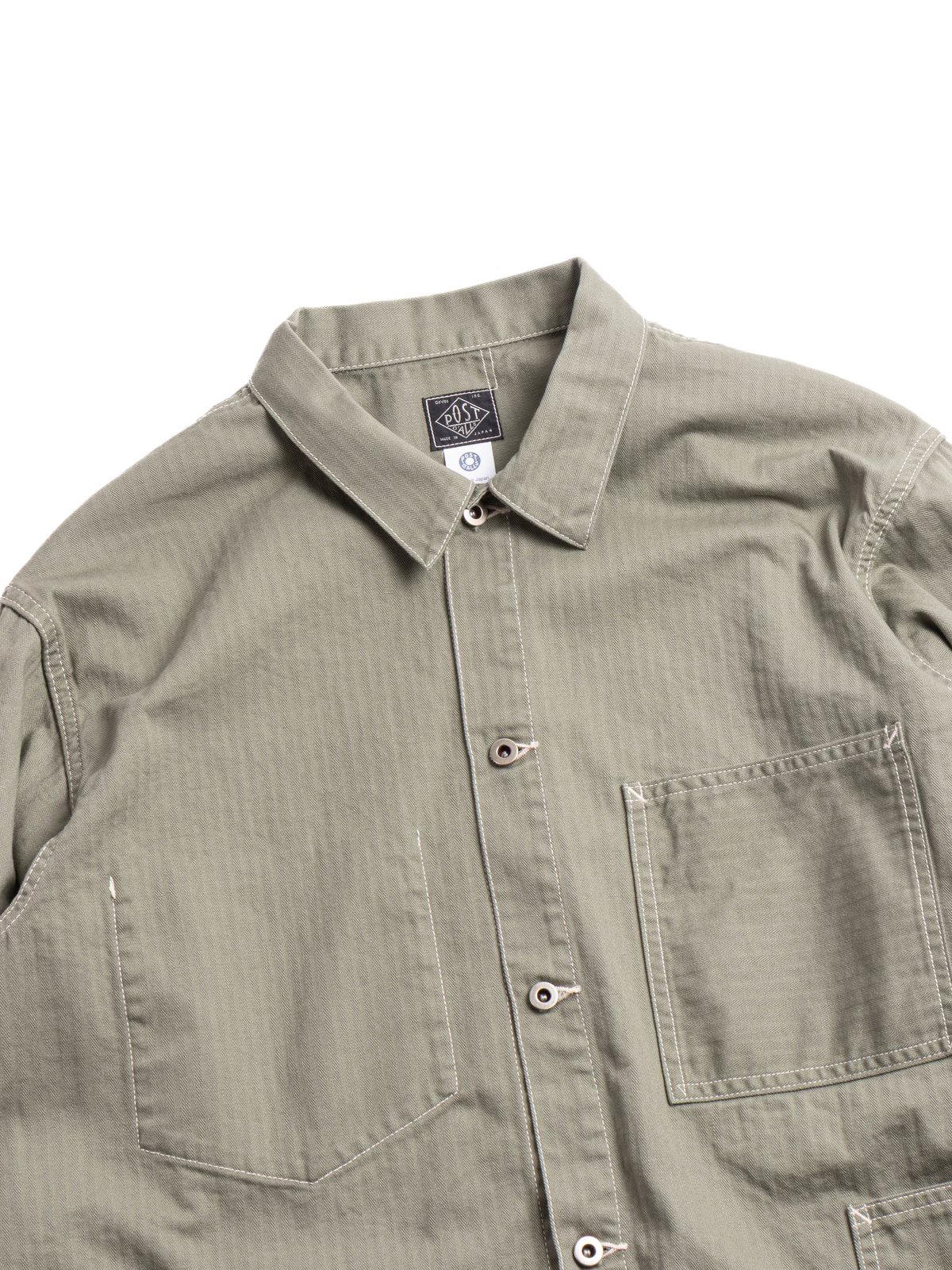 (3114R&ndash;MH5) USMC 1930S UTILITY JACKET MINI HBT SAGE  - Image 2