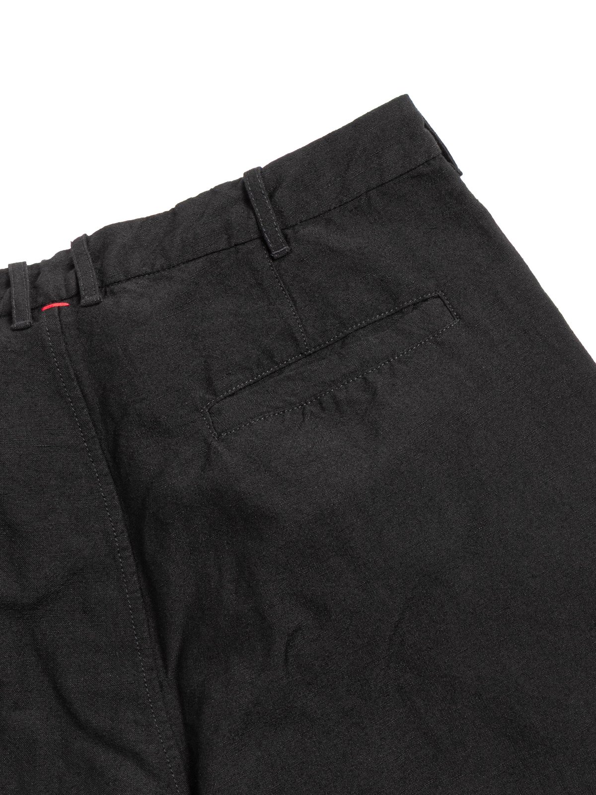 HIROSHI PANT &ndash; LIN WOOL &ndash; BLACK - Image 5
