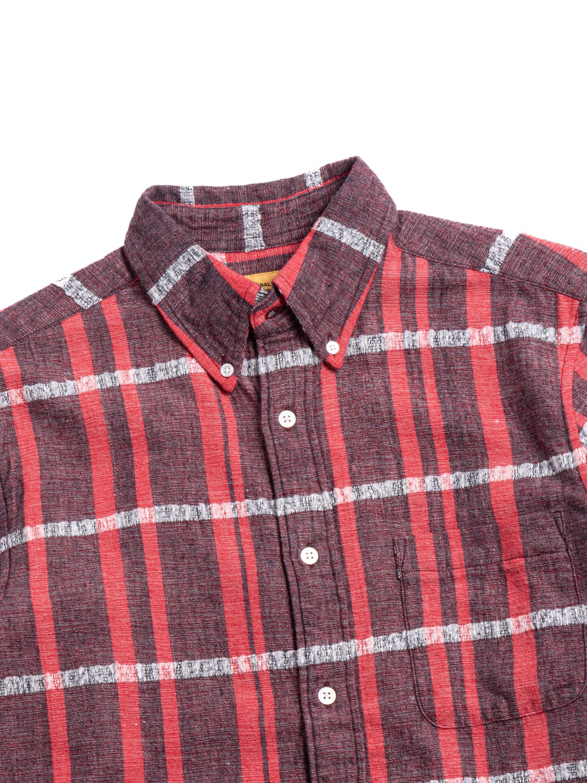(OM45475.76) TBB HAND WOVEN CHENILLE RIB WEAVE B.D. STRAIGHT HEM SHIRT - Image 2