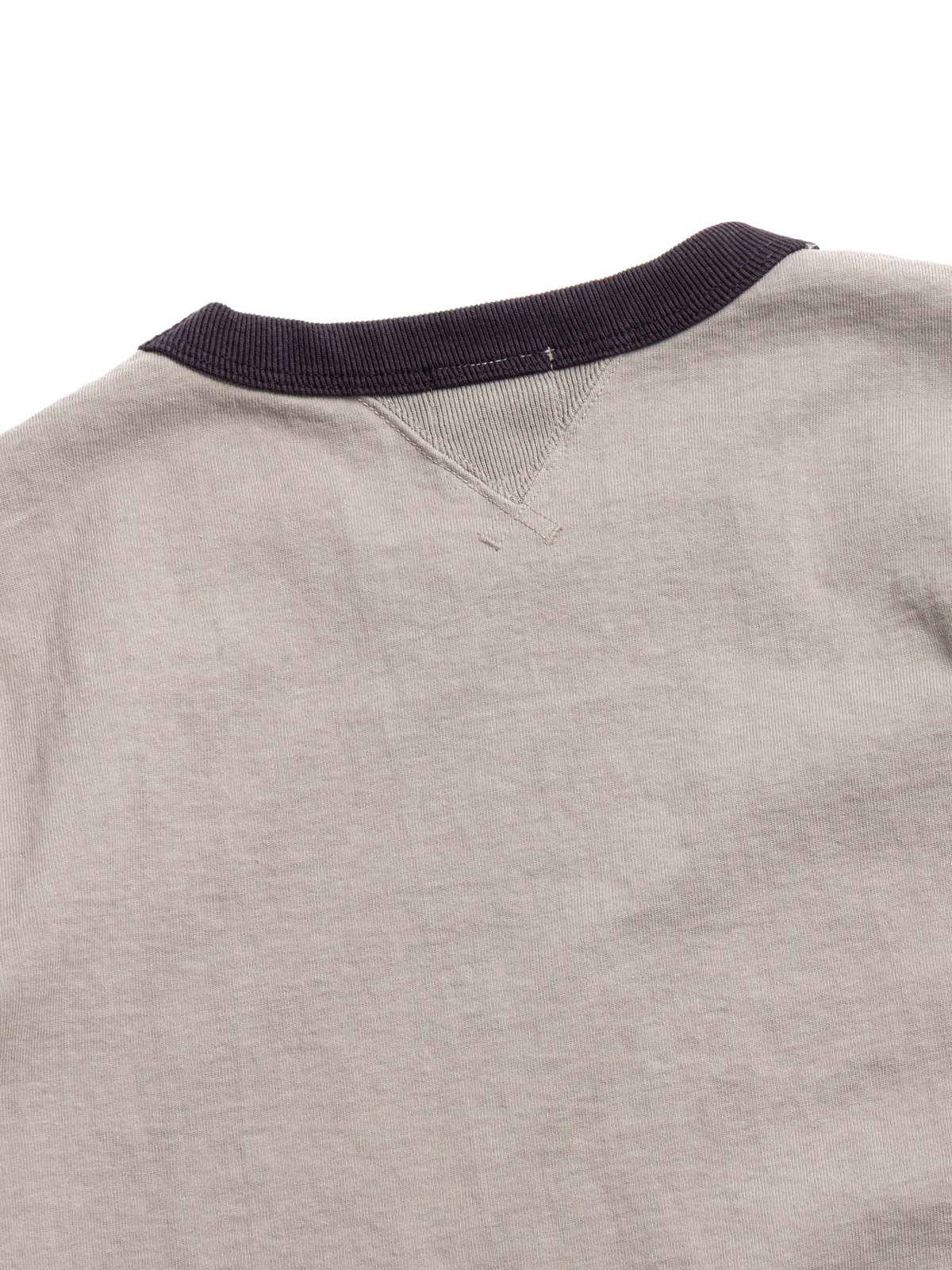 DOTSUME RIB S/S T–SHIRT GRAY x 4C - Image 5