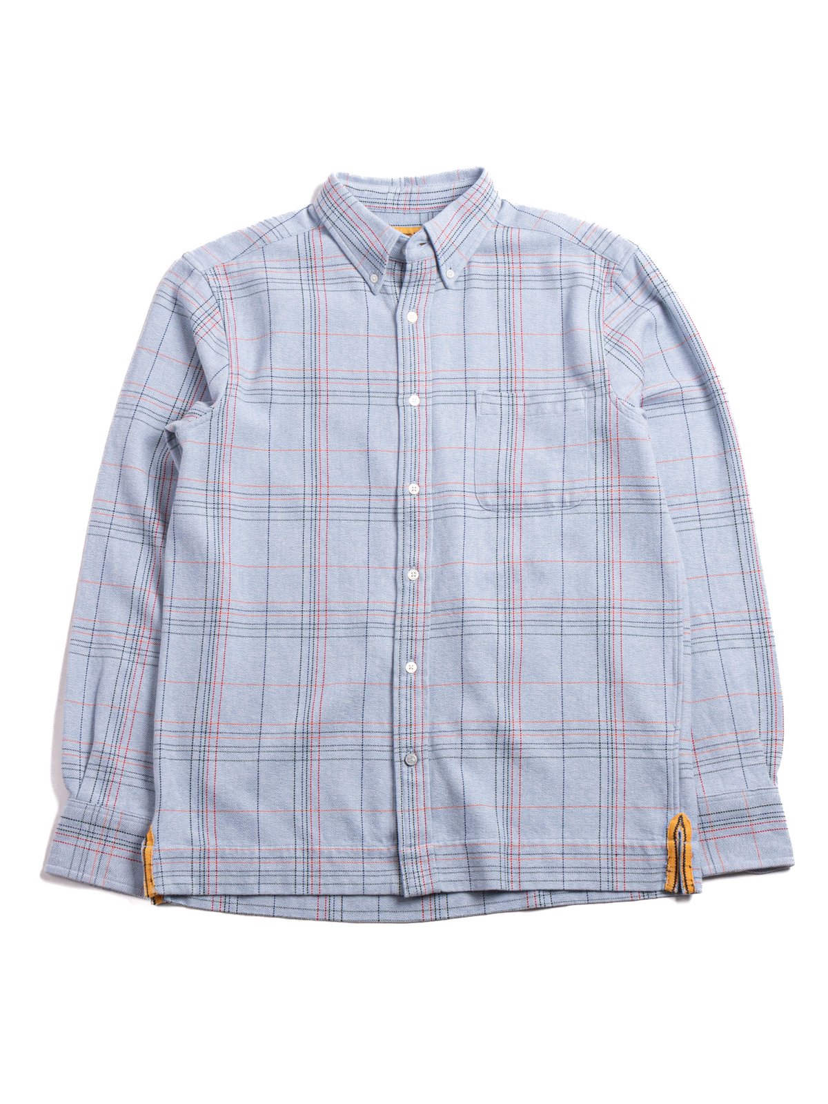 (OM45475.22) TBB HAND WOVEN TWO PLY FLECKED WEAVE B.D. STRAIGHT HEM SHIRT - Image 1