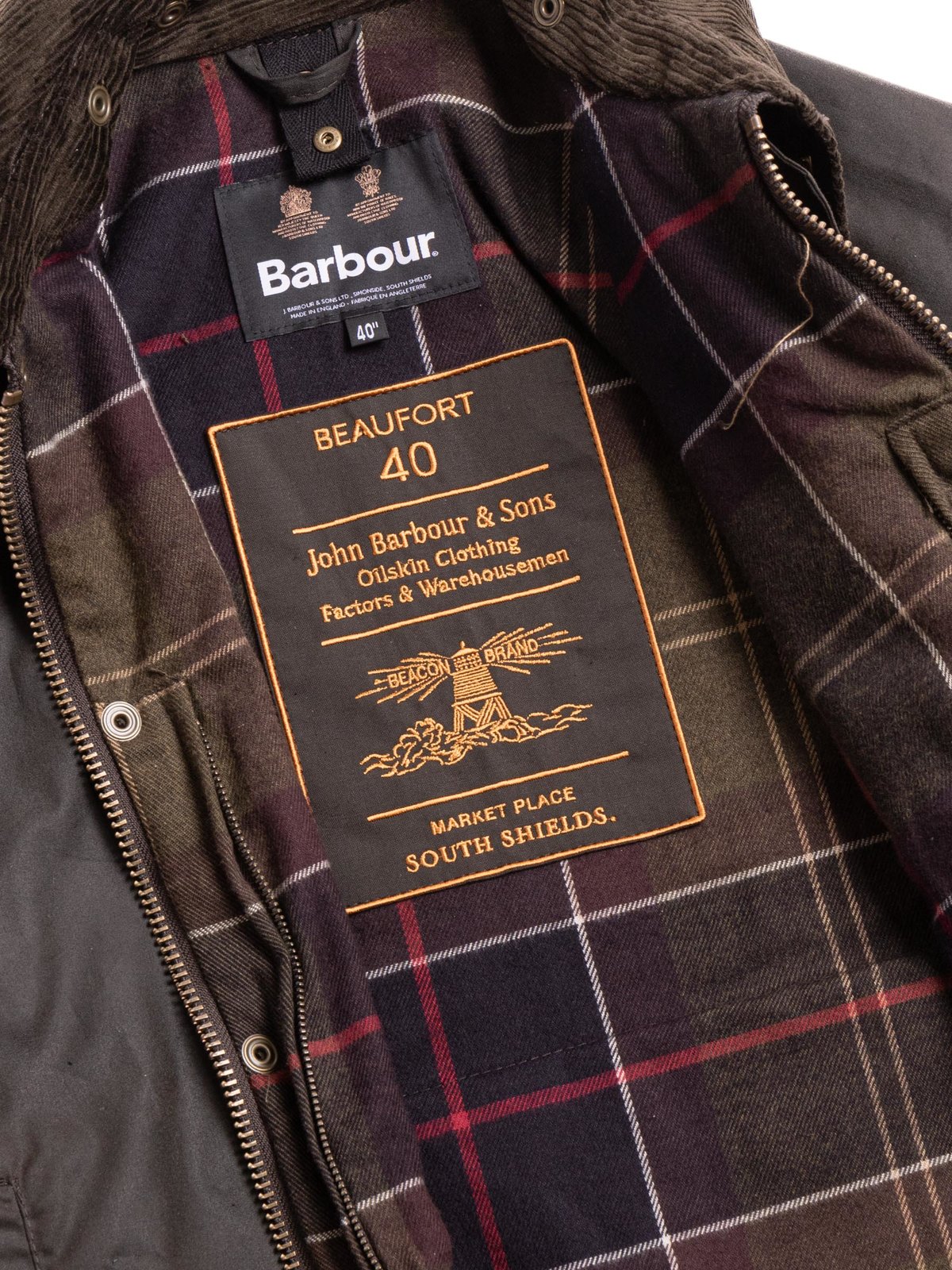 Barbour 40th Anniversary Beaufort Wax Jacket 40 / Sage