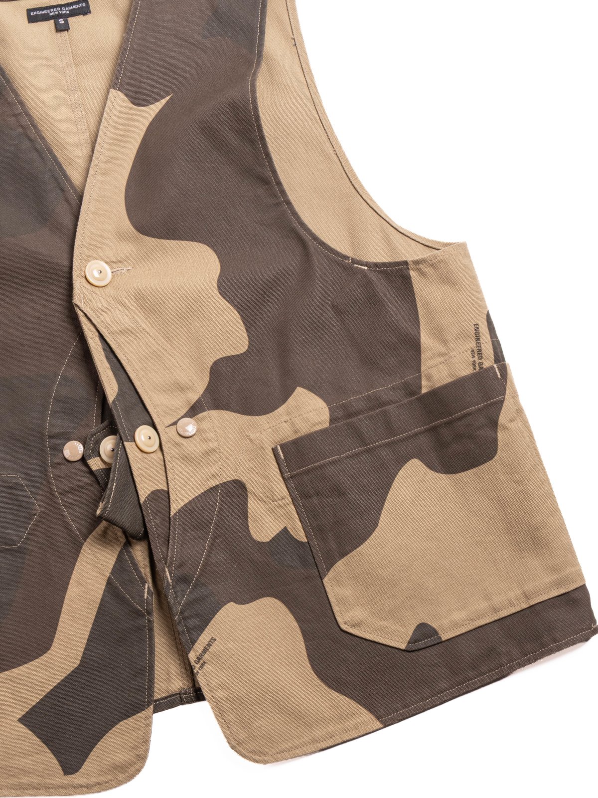 UPLAND VEST BROWN MAMMOTH DUCK CAMO CANVAS - Image 3