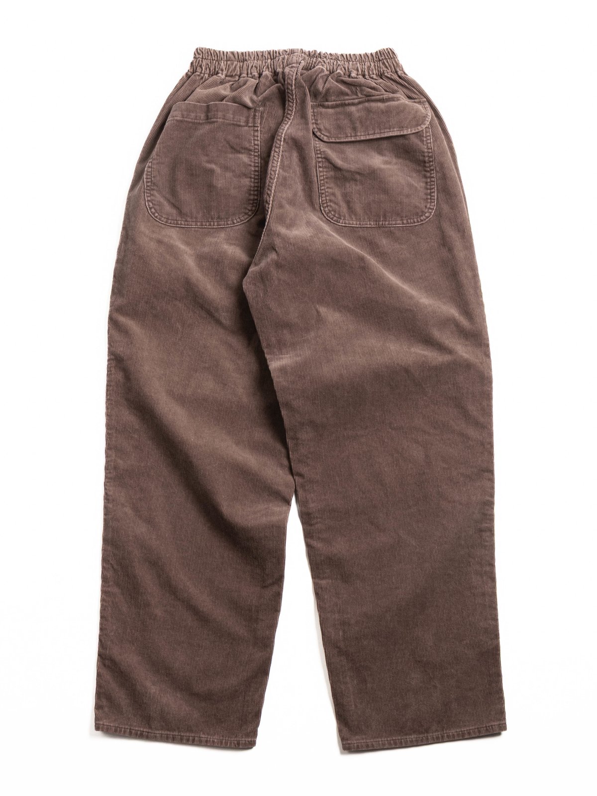H.UNIT CORDUROY EASY PANTS (UW) BROWN - Image 5