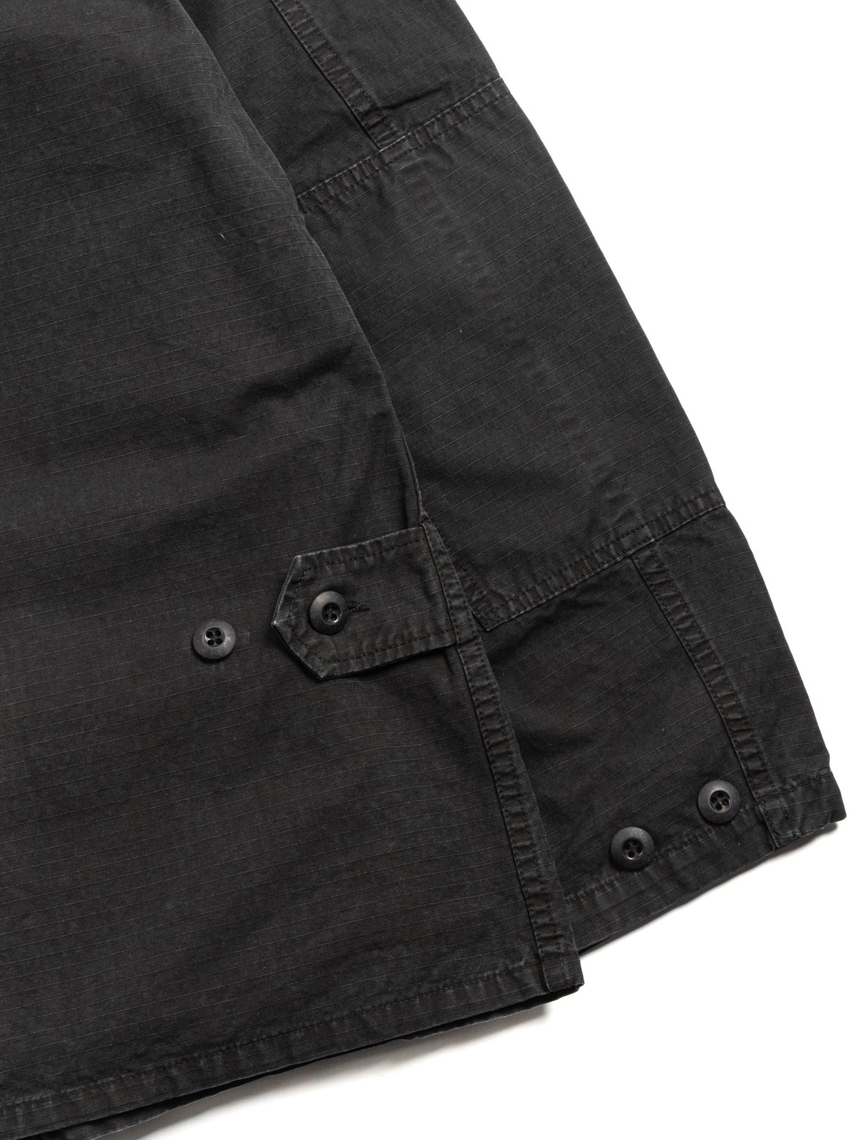 (6110) B.D.U. JACKET RIPSTOP BLACK STONE - Image 4