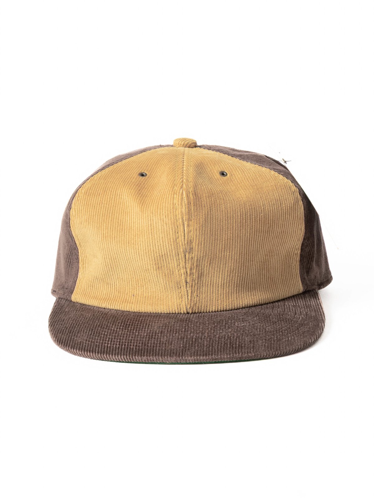 POTEN 80’S BB CAP DYE CORDUROY BROWN / YELLOW - Image 2
