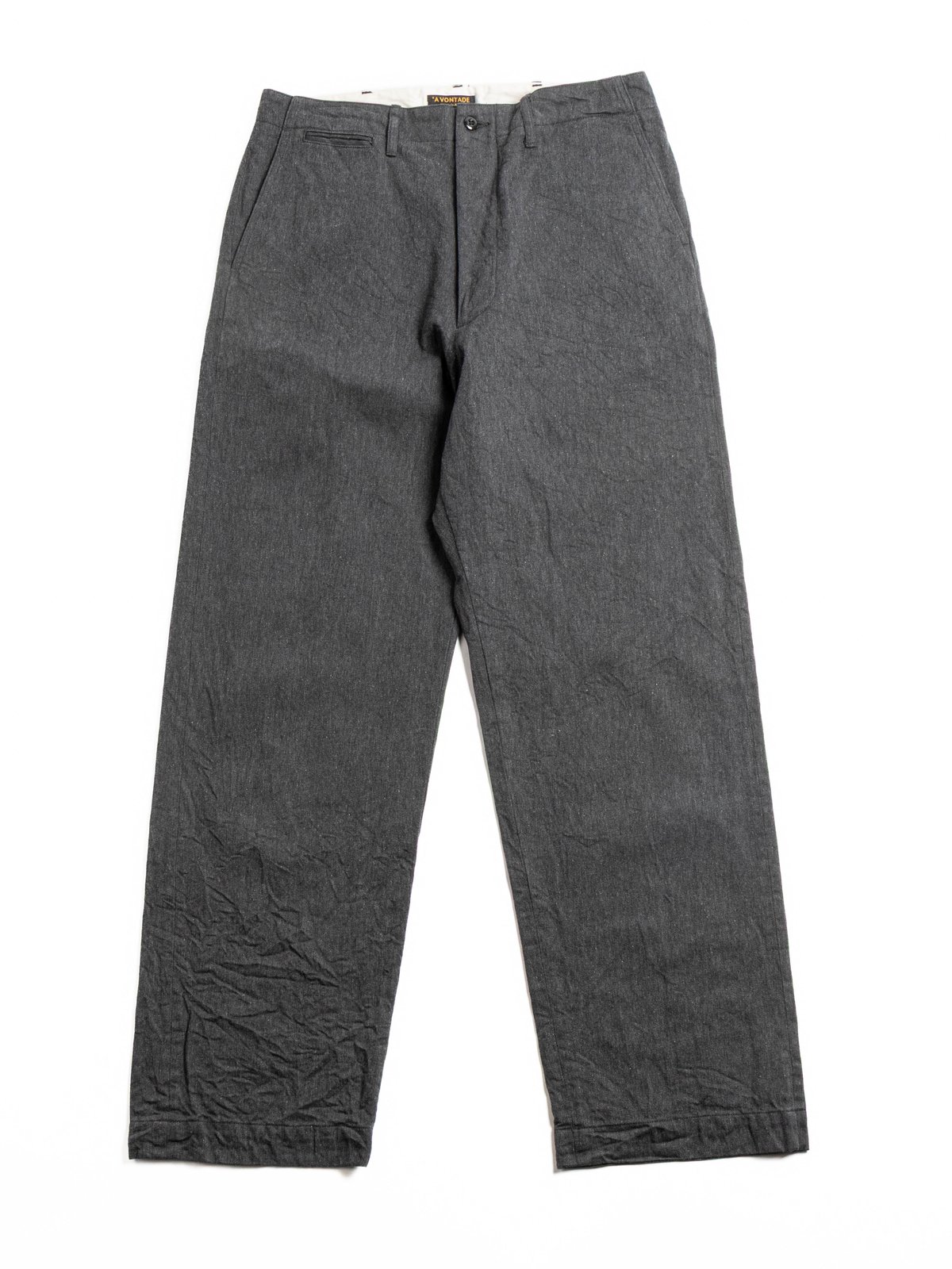 (VTD–0340–PT3) Type 45 CHINO TROUSER DK.CHARCOAL TWILL - Image 1
