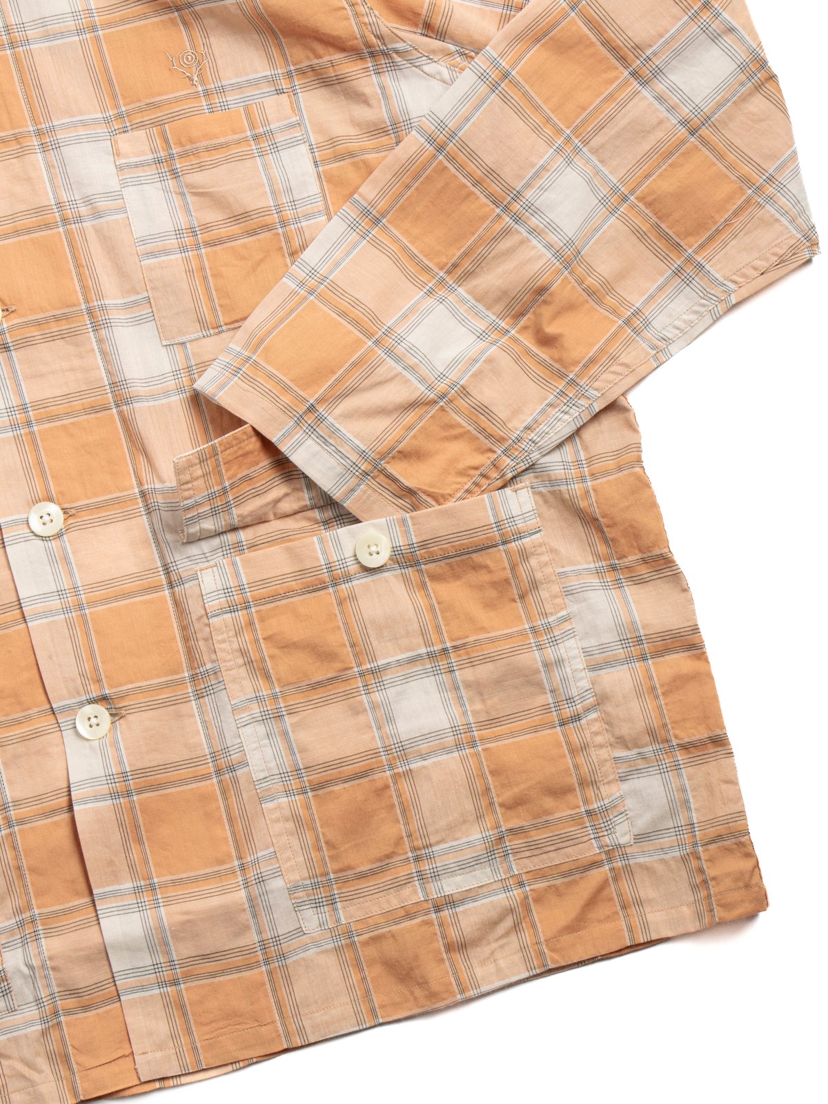 SOUTH2 WEST8 RANGER SHIRT PLAID ORANGE - Image 3