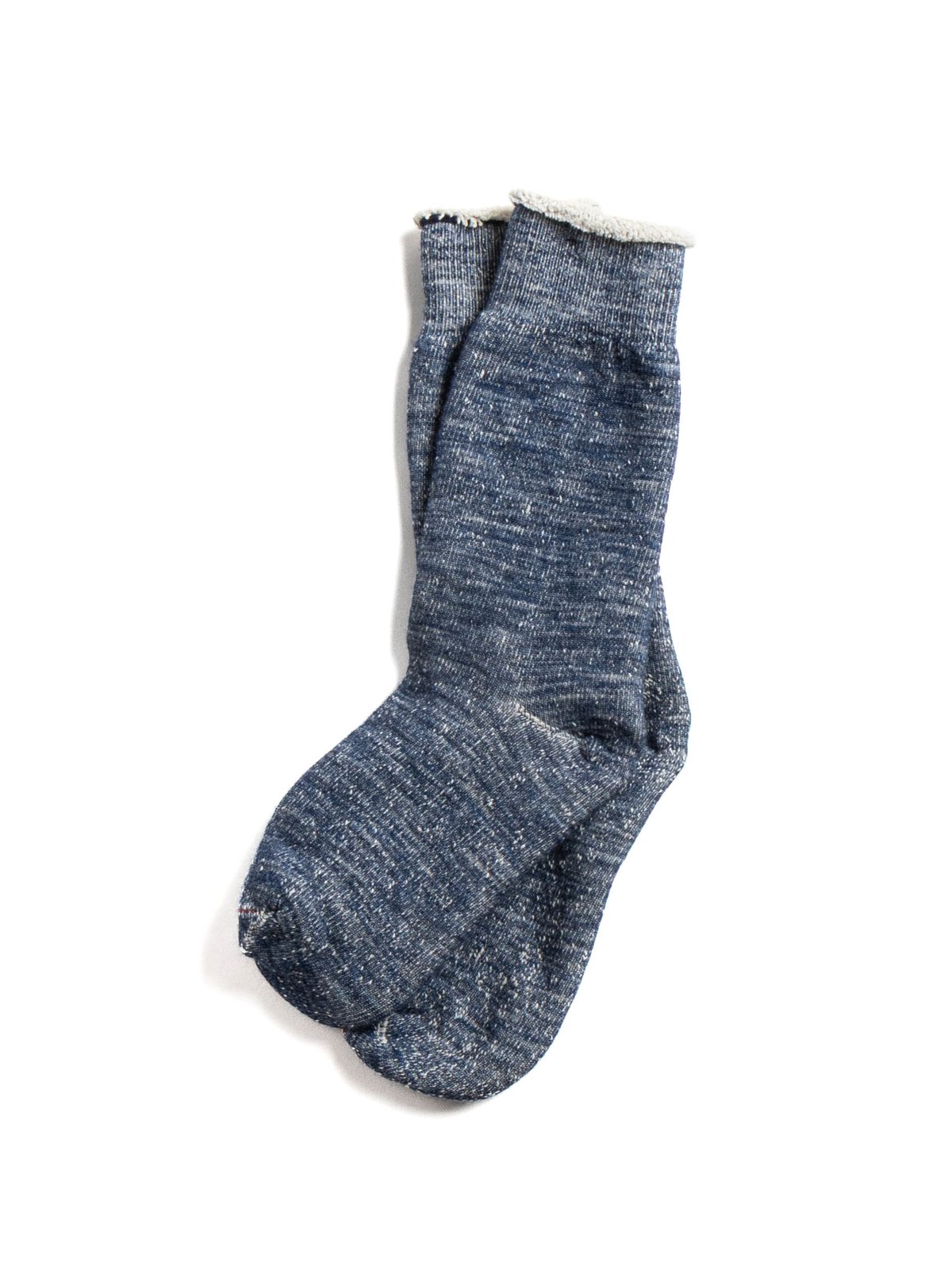 (R1001) DOUBLE FACE CREW SOCKS DEEP OCEAN - Image 2