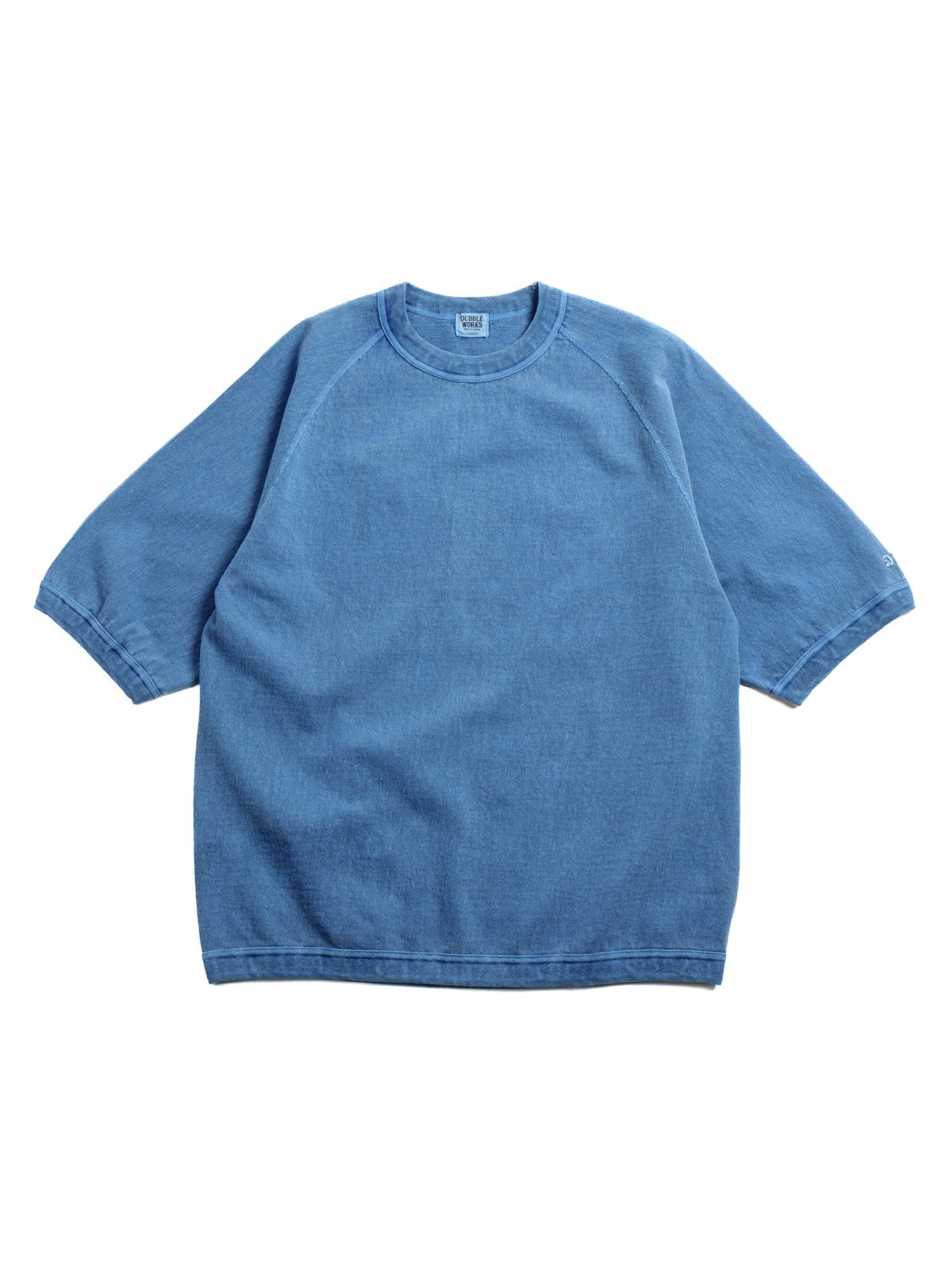 (LOT 37005PD) HEAVY WEIGHT RAGLAN SLEEVE TEE P.D LIGHT INDIGO - Image 1
