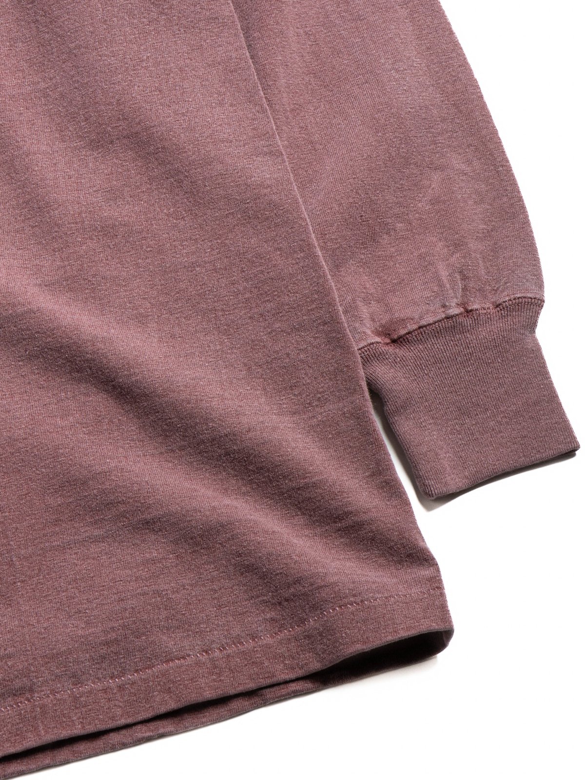 (LOT 55001PD) 7.7OZ MID WEIGHT L/S TEE P.D. BORDEAU - Image 3