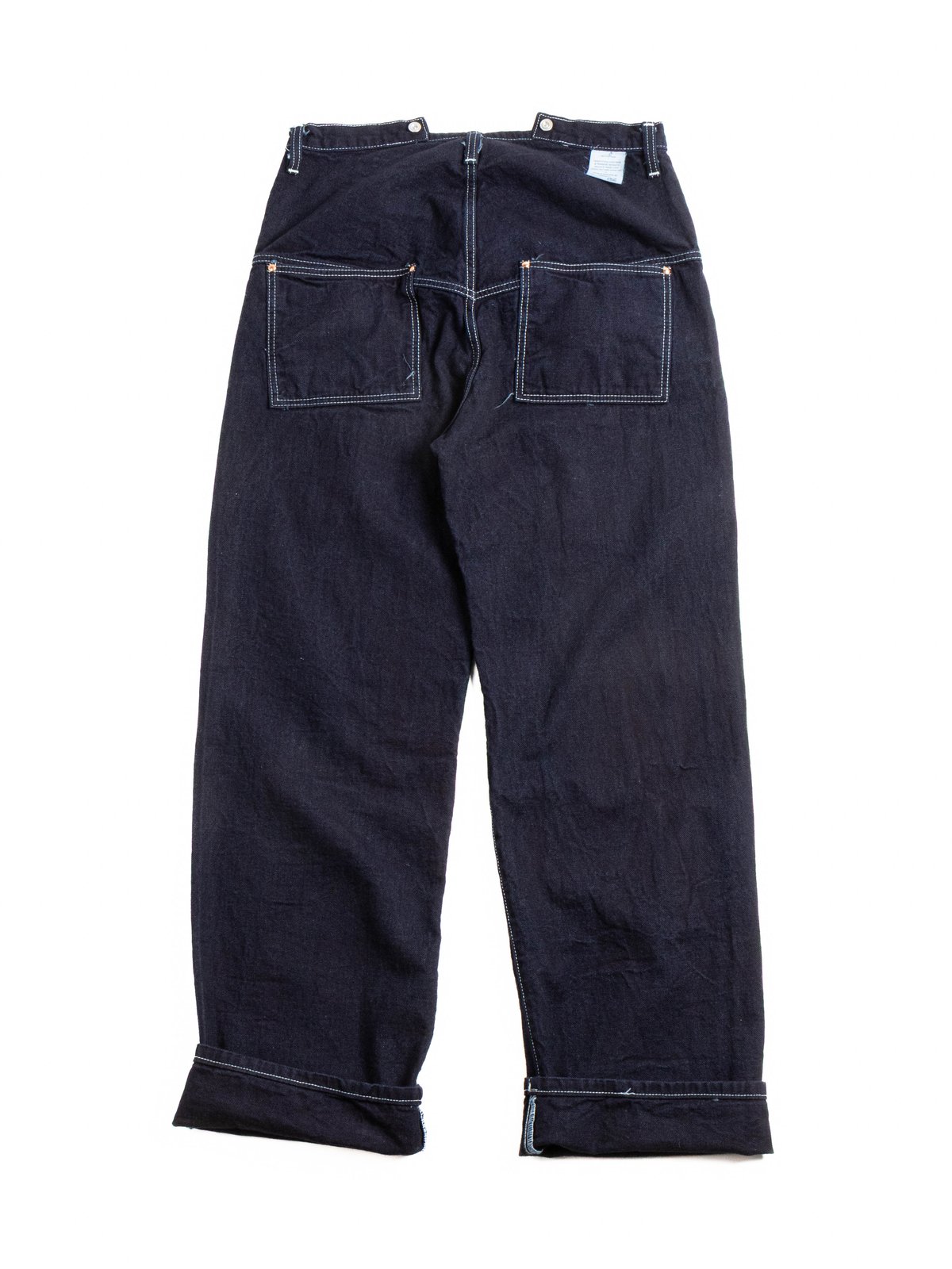 TYPE 156 SPLIT BACK JEANS DOUBLE INDIGO BROKEN TWILL RINSED - Image 10
