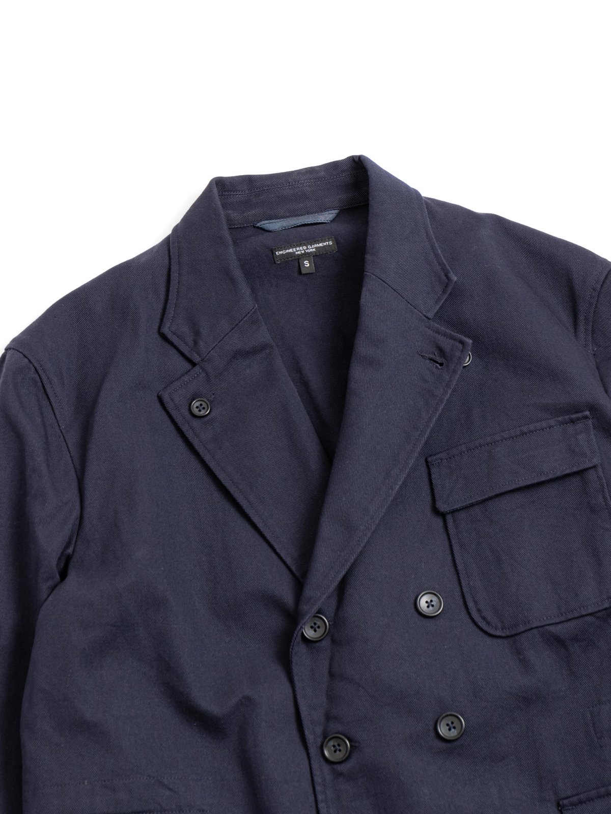 REEFER JACKET DARK NAVY HEAVY TWILL by 