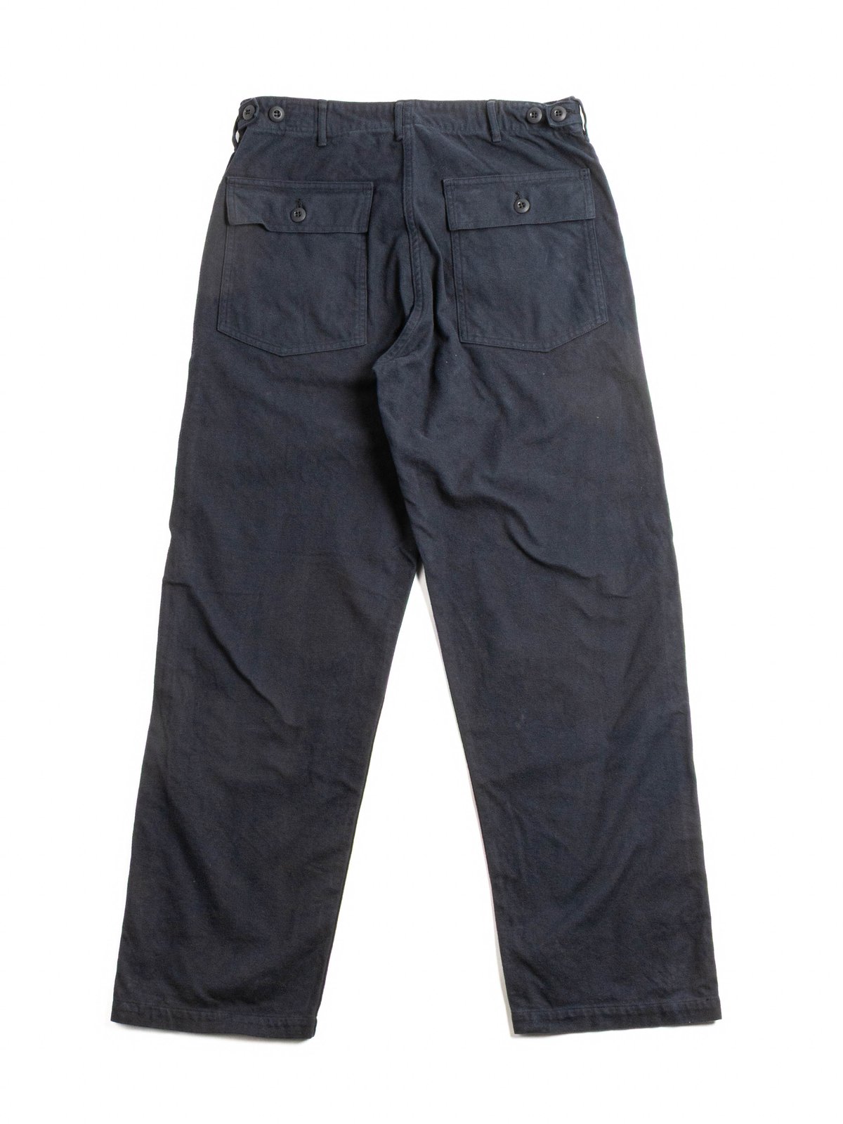 (5002) BRUSHED FLANNEL US ARMY FATIGUE PANTS DARK NAVY - Image 6