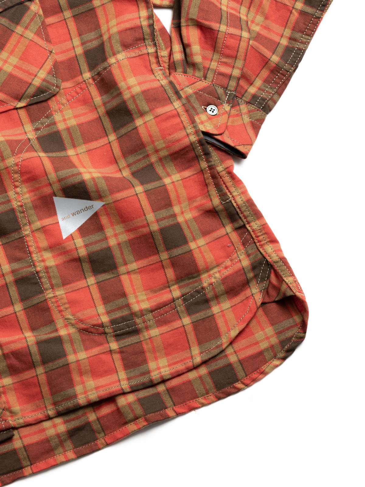 THERMO–LITE CHECK SHIRT ORANGE - Image 3