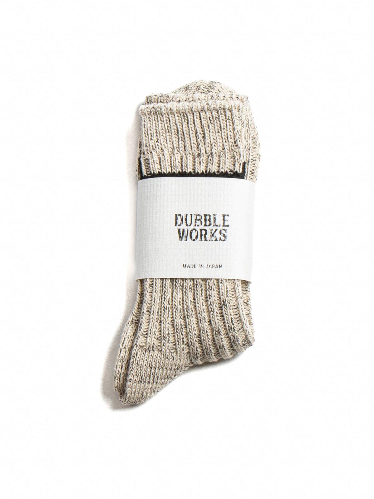 (LOT 9001) LOW GAUGE RIB LINE SOX KINARI BLACK - Image 1