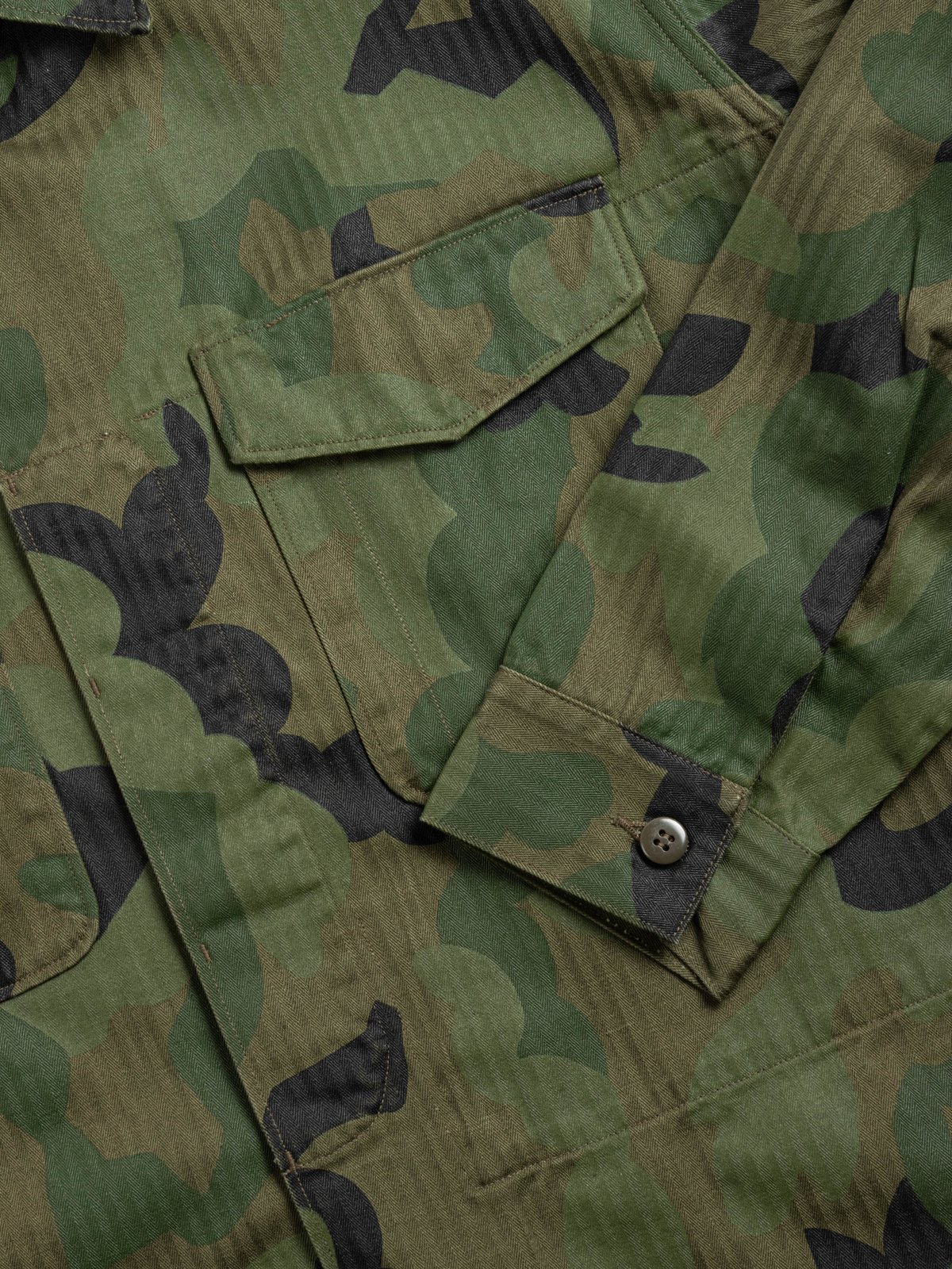 (LOT 2226) USMC HBT P53 UTILITY JACKET CAMOUFLAGE - Image 3