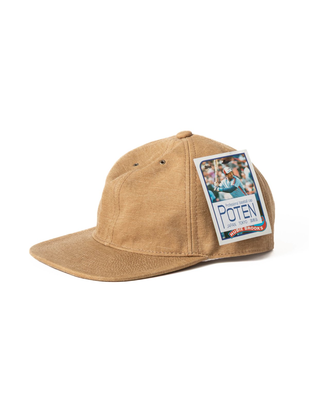 POTEN VINTAGE DUCK BASEBALL CAP CAMEL - Image 1