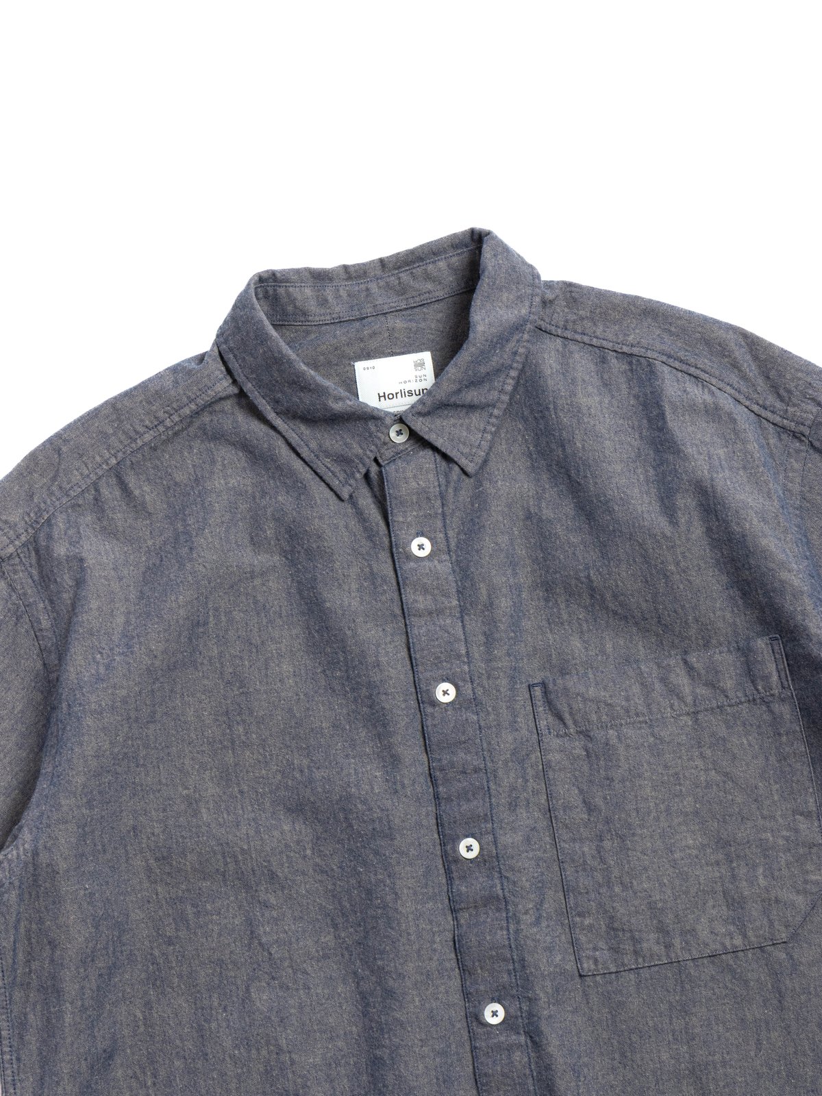HORLISUN POOLE DENIM SHIRT BLUE - Image 1