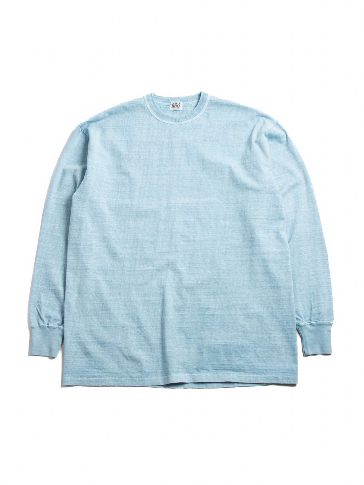 (LOT 55001PD) 7.7OZ MID WEIGHT L/S TEE P.D. SAX - Image 1