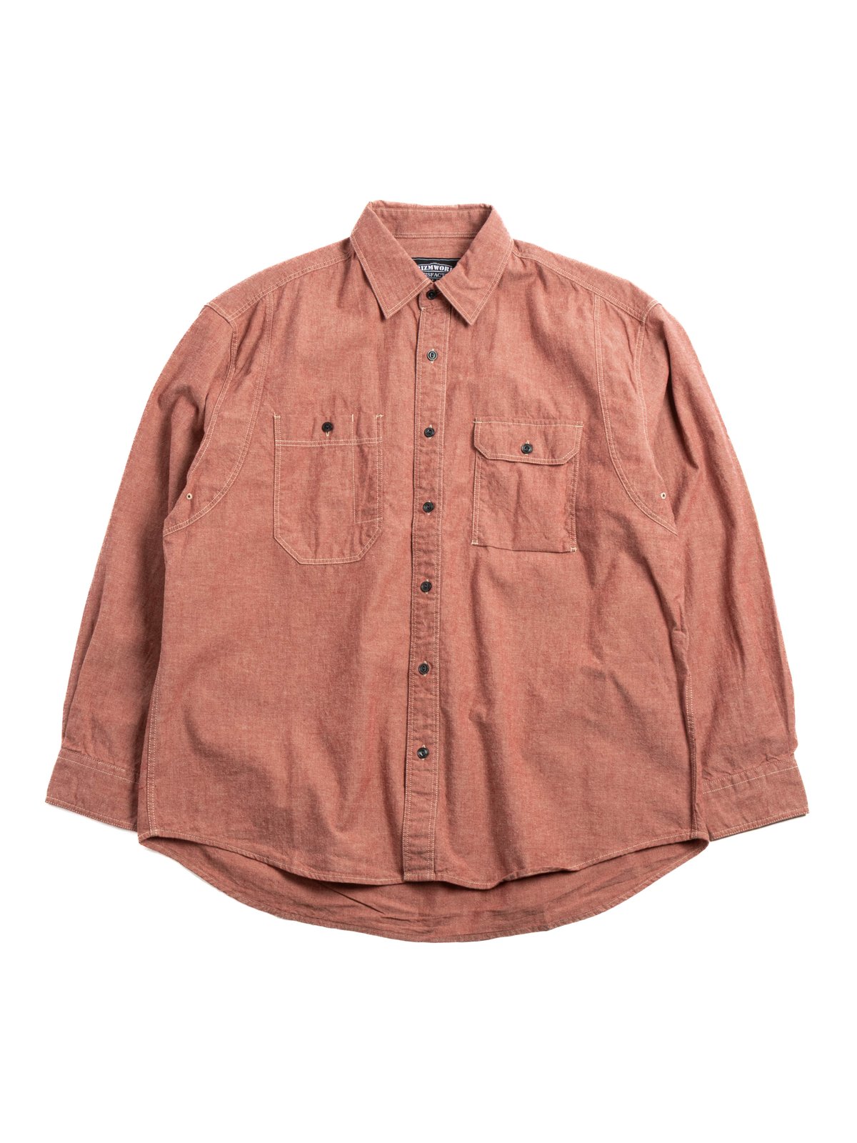1920S CHAMBRAY WORK SHIRT RED - Image 1