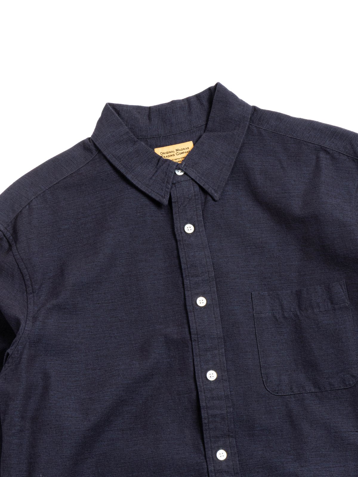 (OM45645.75) 5oz TWIN WEFT CHAMBRAY WEAVE NAVY - Image 2