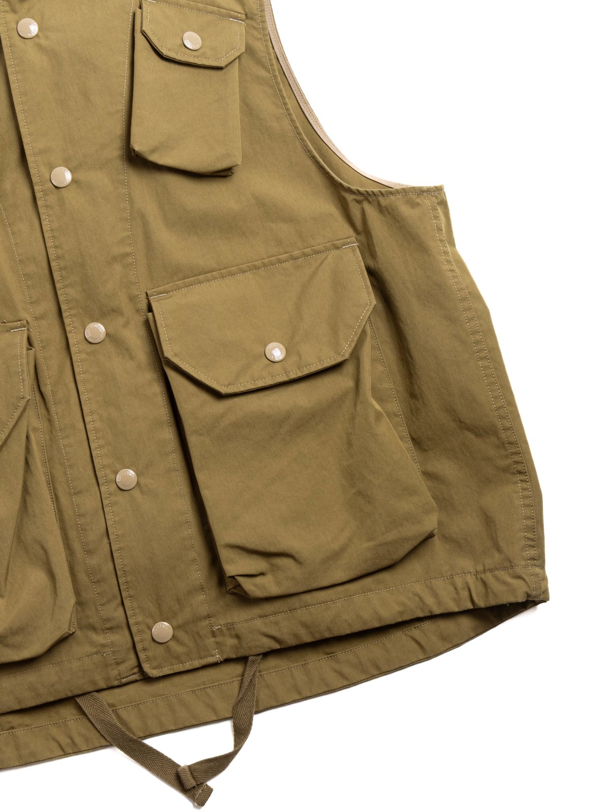 FIELD VEST KHAKI COATED NYCO TWILL - Image 4