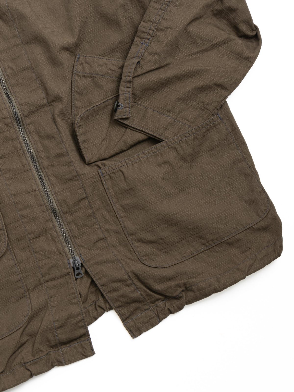 DEE V JACKET RIBBY TWILL BROWN by Post Overalls – The Bureau