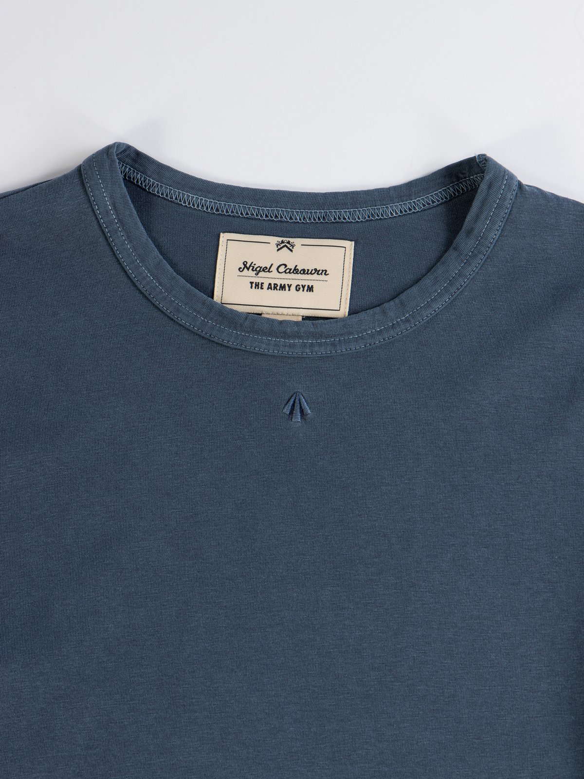 Black Navy Embroidered Arrow Long Sleeve T Shirt By Nigel Cabourn The Bureau Belfast The Bureau Belfast