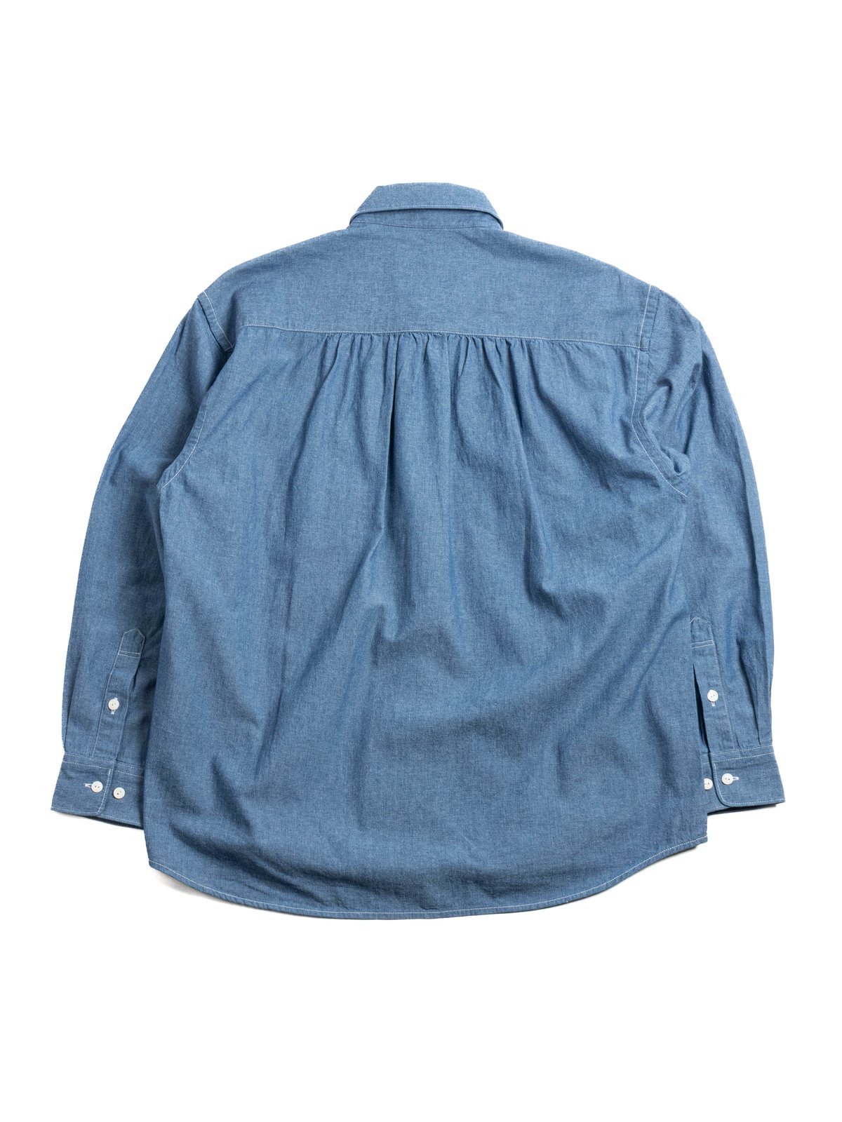 CIGARETTE POCKET CHAMBRAY SHIRT BLUE - Image 4