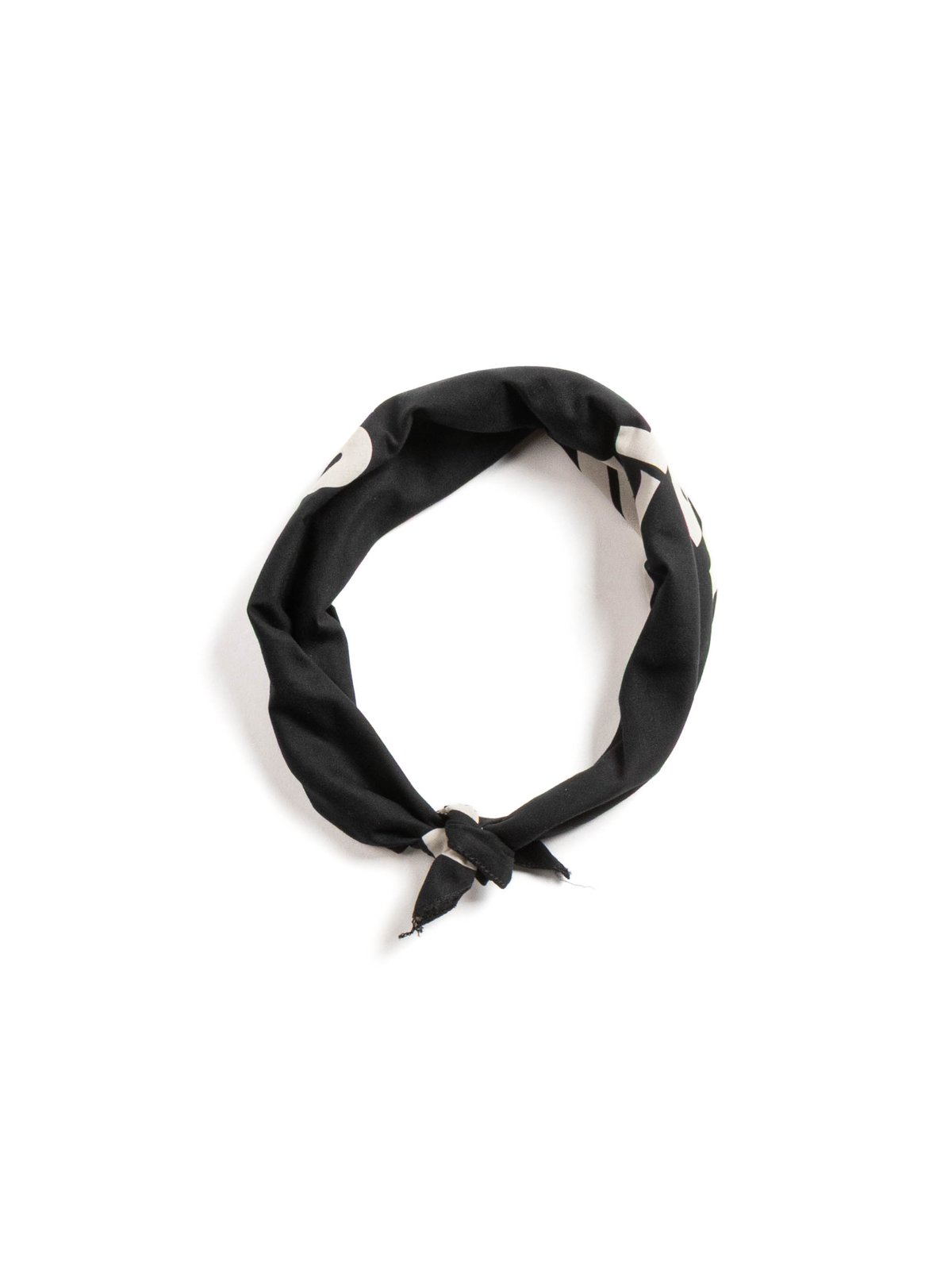 PRINTED BANDANA 2 TONES BLACK - Image 1