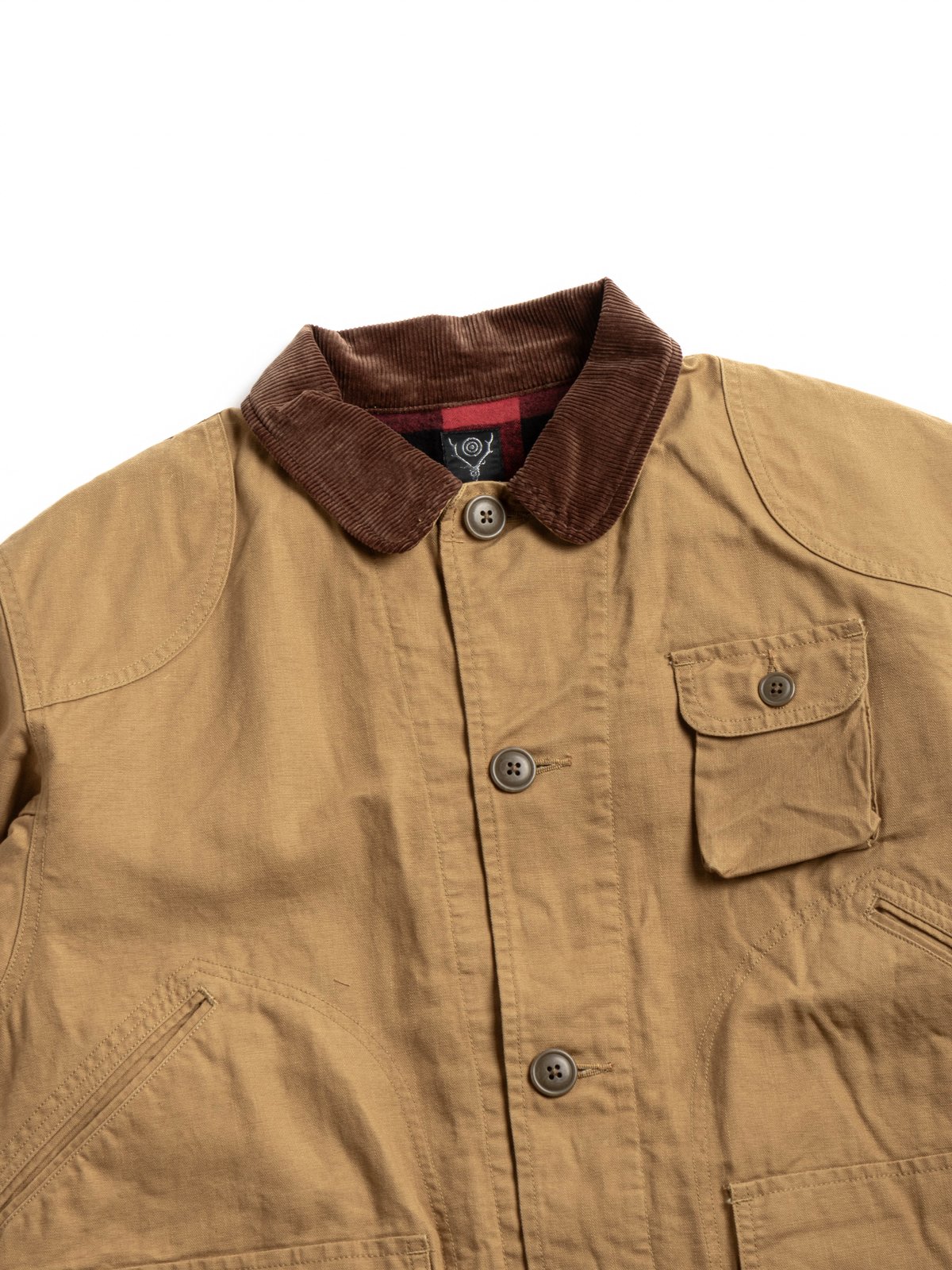 SOUTH2 WEST8 HUNTING JACKET OX / PARAFFIN COATING MUSTARD - Image 2
