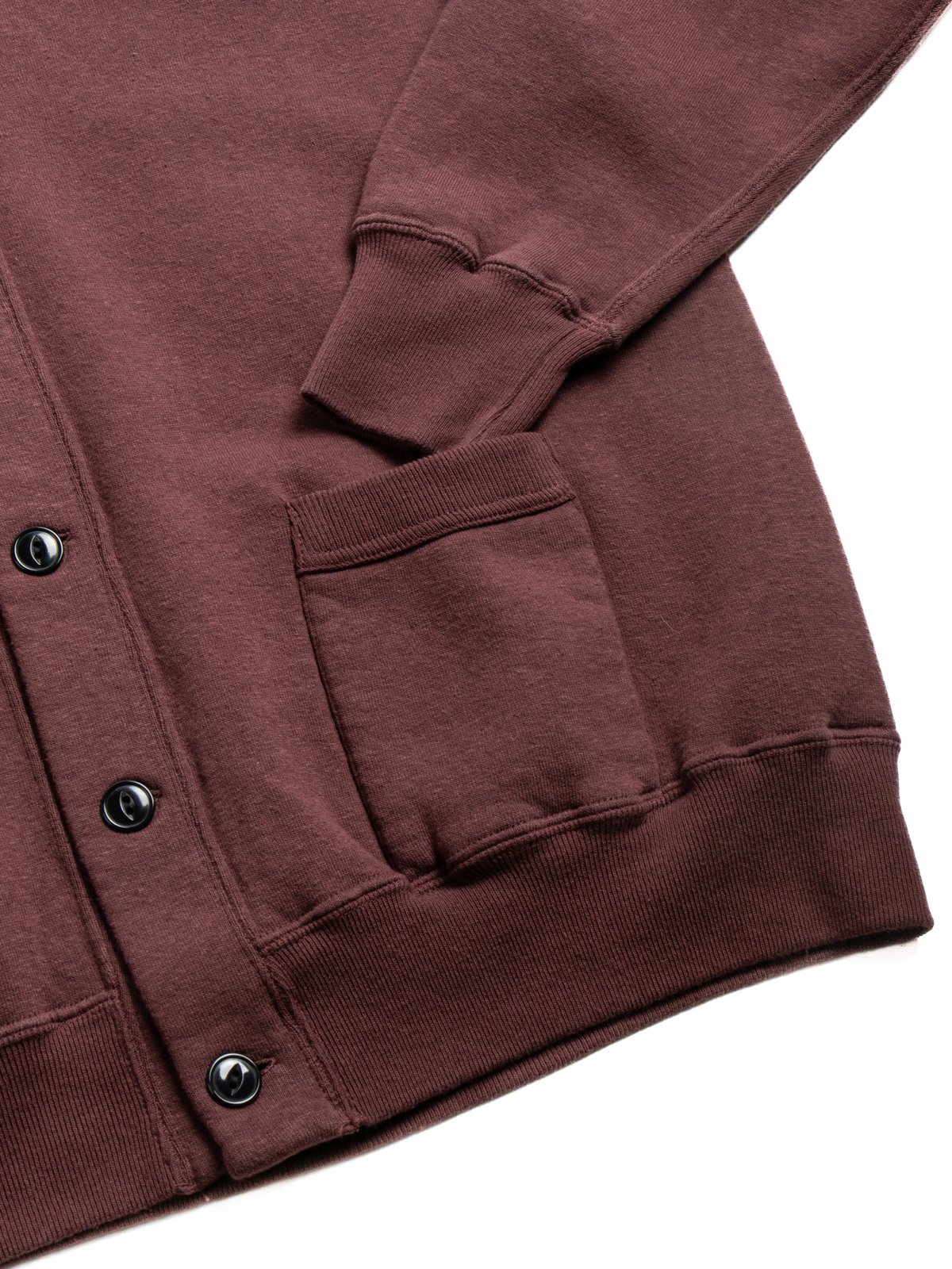 (LOT 86016) &ldquo;LOOP WHEEL&rdquo;SWEAT JACKET BORDEAUX - Image 3