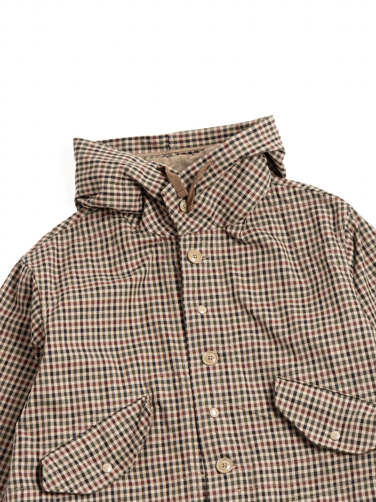 HIGHLAND PARKA / BROWN / OLIVE HEAVY GUN&ndash;CLUB CHECK - Image 2