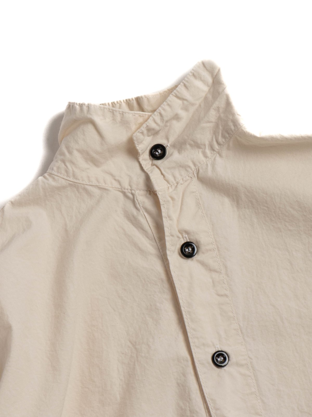 TYPE 468 FLIPPED COLLAR SHIRT ECRU LAWN RINSED - Image 3