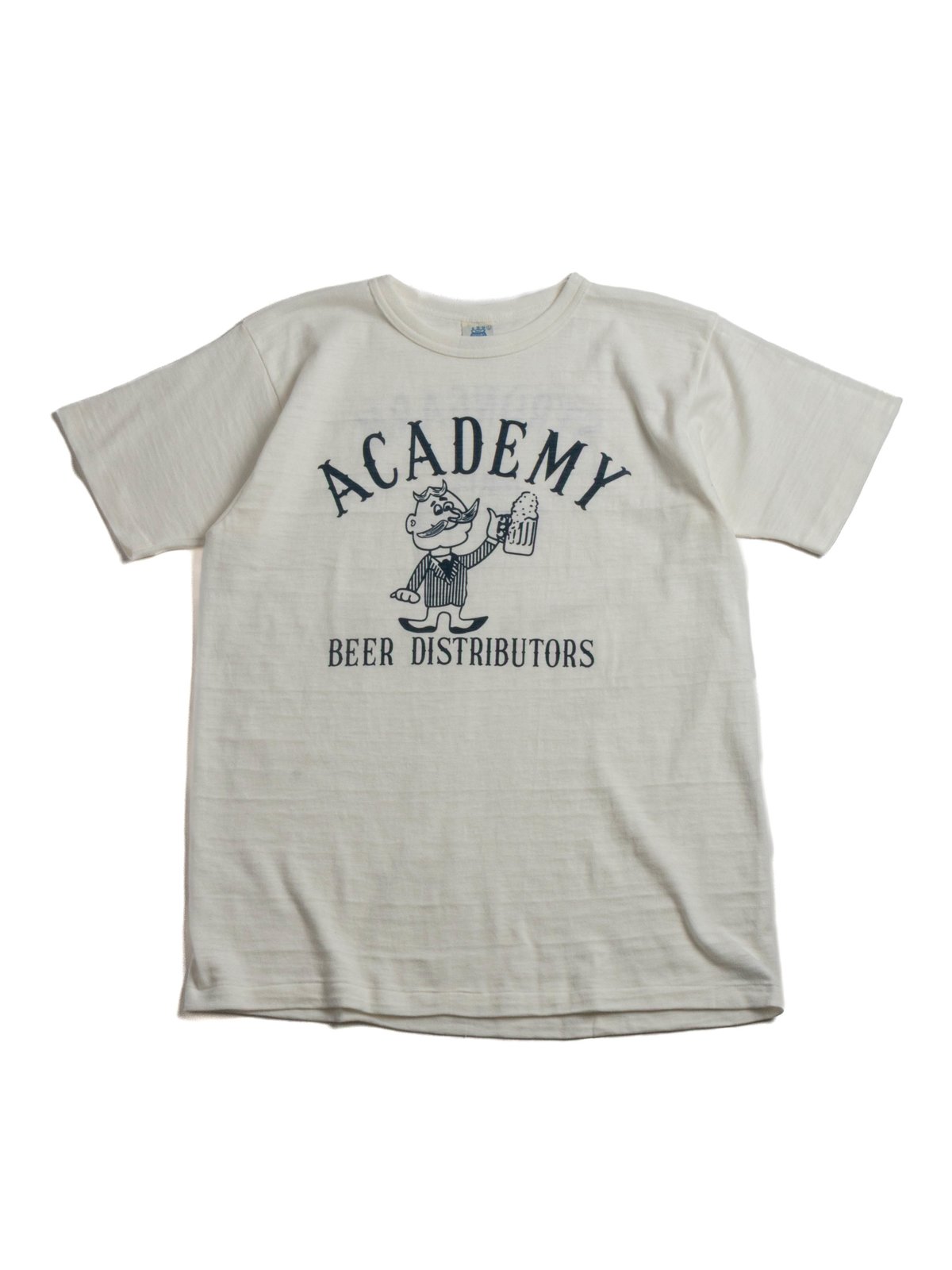 (JG–CS06) ACADEMY BEER DISTRIBUTORS T–SHIRT  OFF WHITE - Image 1