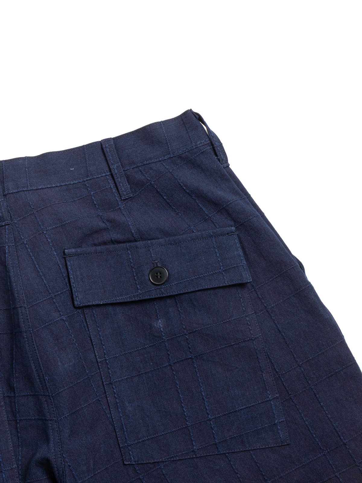 (SJAP&ndash;26&ndash;ARS) (INDIGO SASHIKO LATTICE TROUSER - Image 5