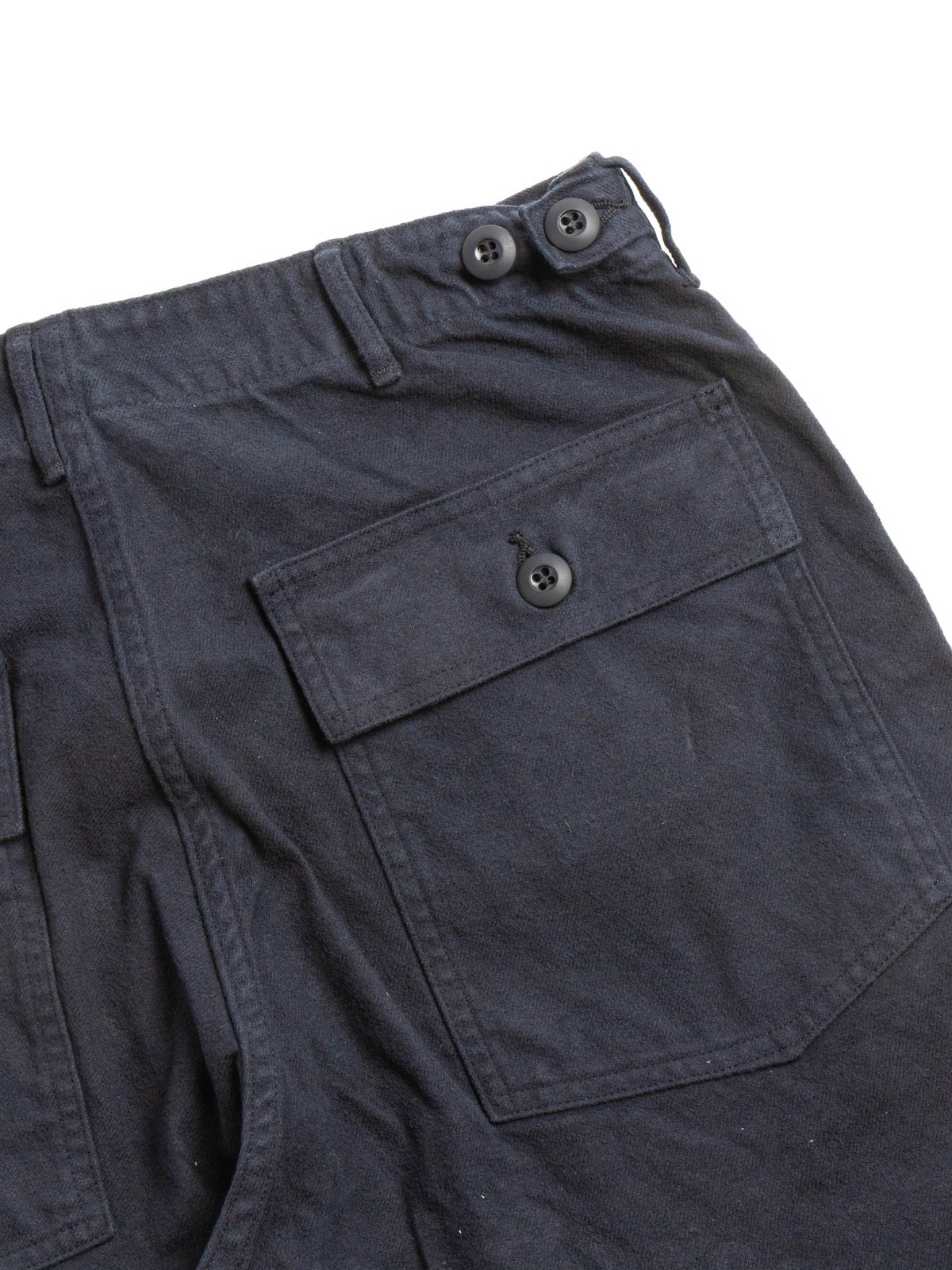 (5002) BRUSHED FLANNEL US ARMY FATIGUE PANTS DARK NAVY - Image 5