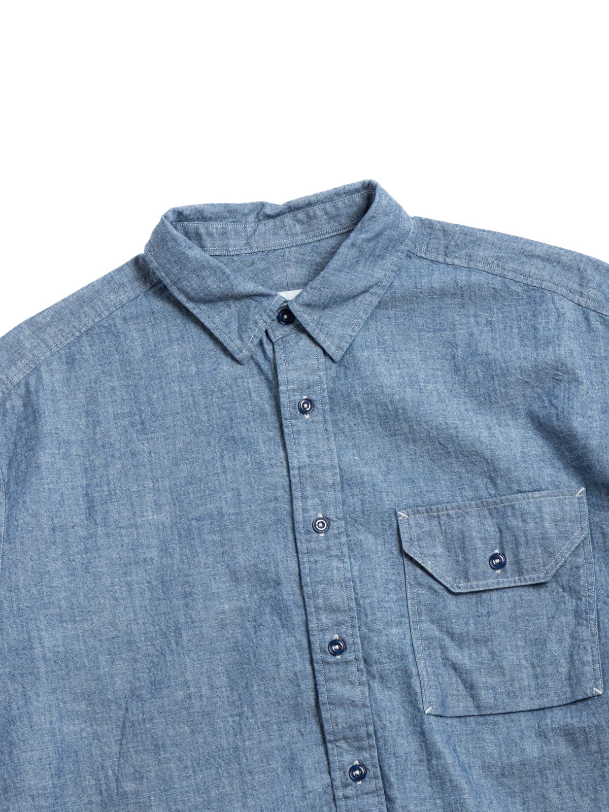 HORLISUN CLASSIC CHAMBRAY SHIRT NAVY - Image 1