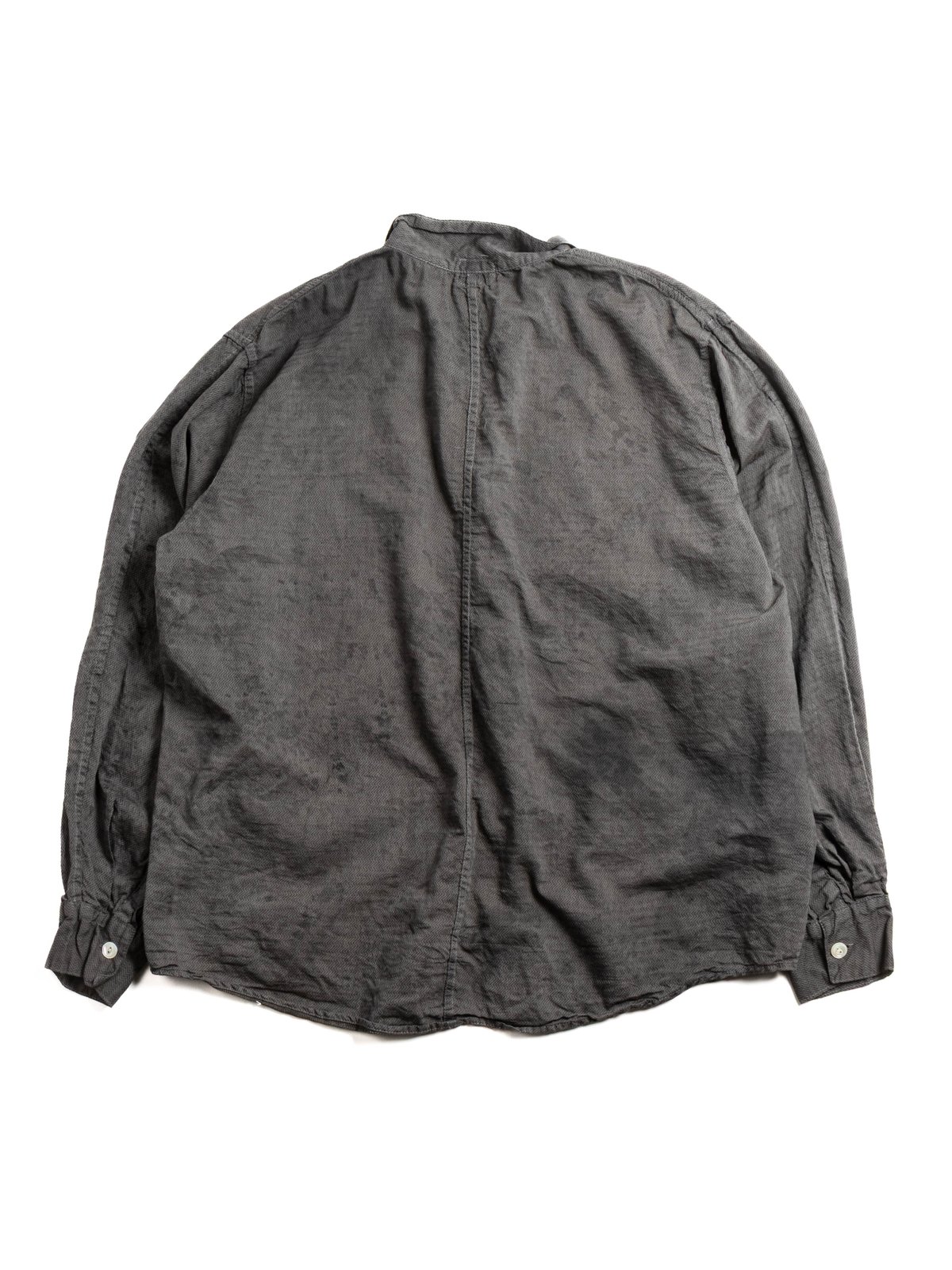 STOLE POCKET BUTTERFLY SHIRT THUNDERBOLT COTTON CAMBRIC CHESTNUT DYED - Image 5