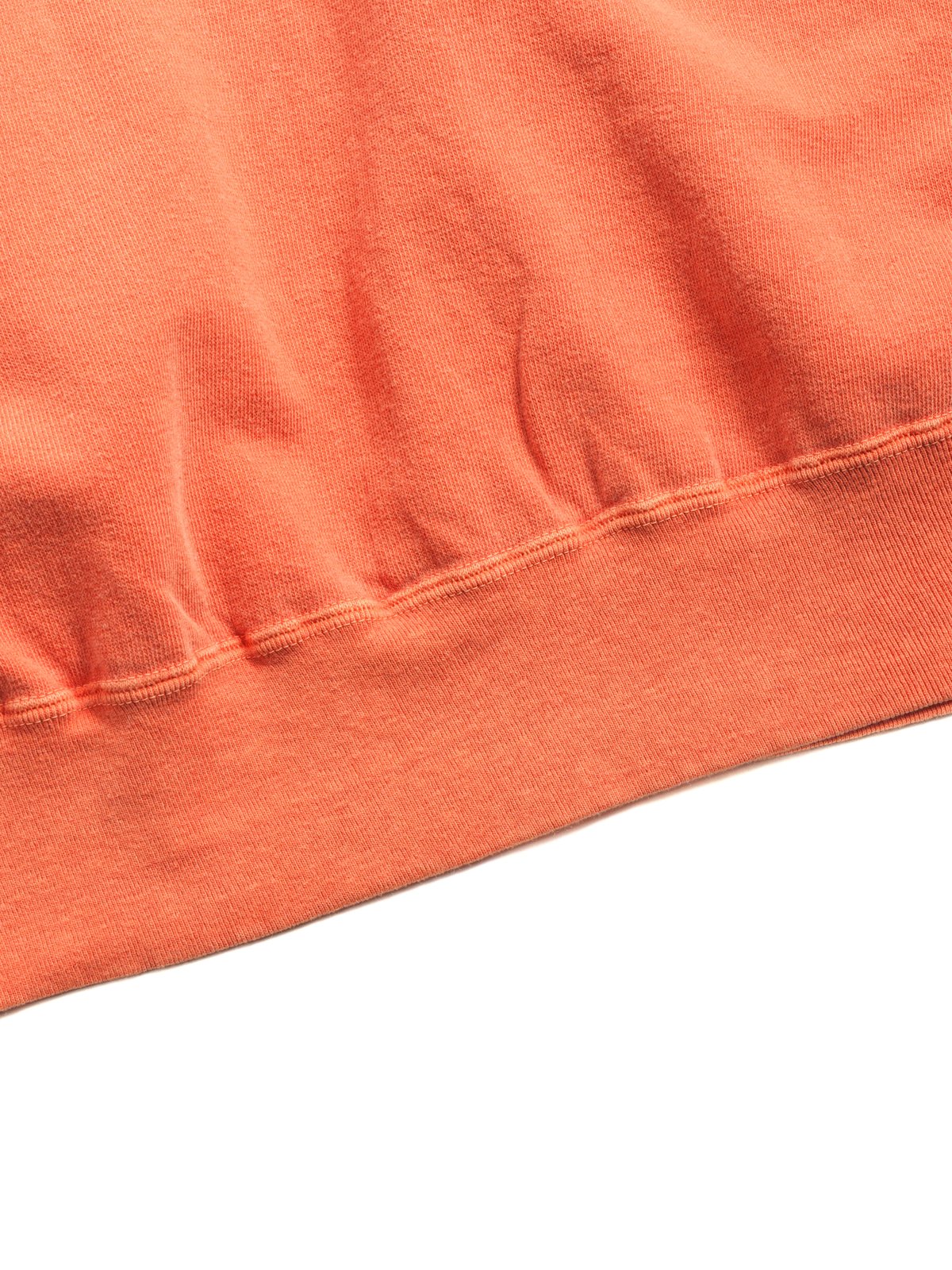 (LOT 74004PD) CUT OFF SLEEVE POLO SHIRT PIGMENT DYED ORANGE - Image 4
