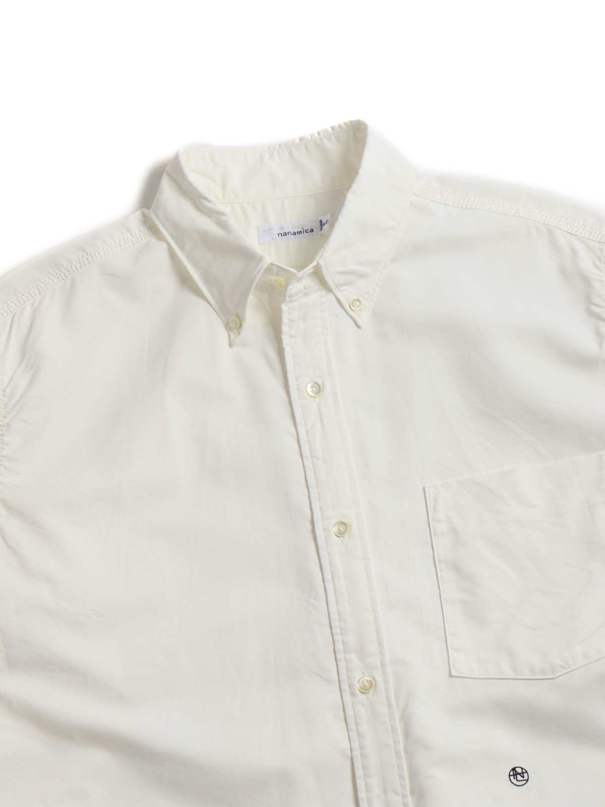BUTTON DOWN WIND SHIRT WHITE - Image 2