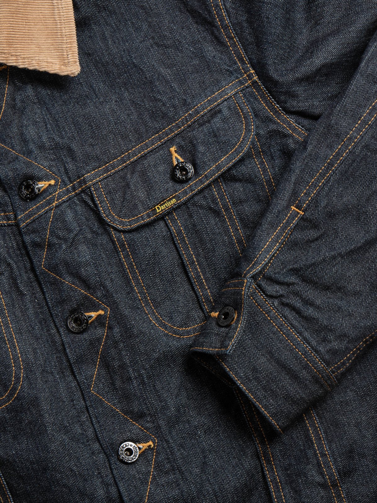 D4187 BLANKET LINED DENIM JACKET INDIGO - Image 3