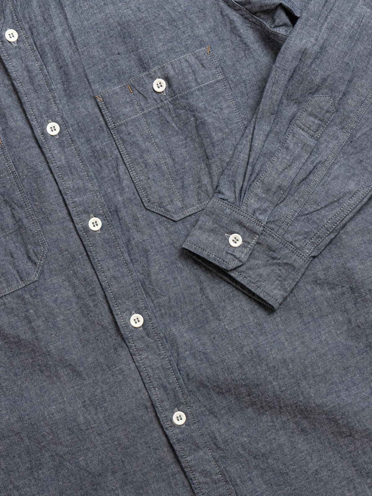 SELVEDGE INDIGO CHAMBRAY WORK SHIRTS INDIGO - Image 4