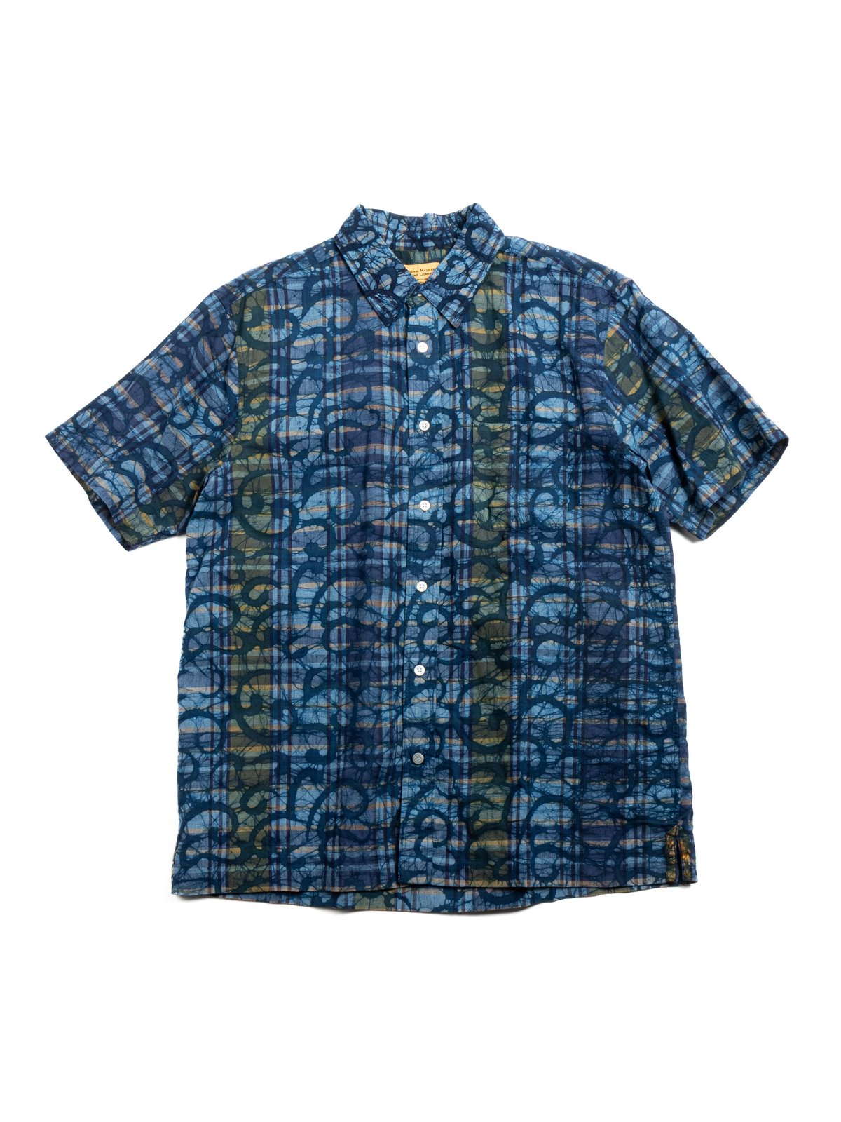 (OM45645.10) STANDARD WEAVE MADRAS CHECK BATIK INDIGO - Image 1
