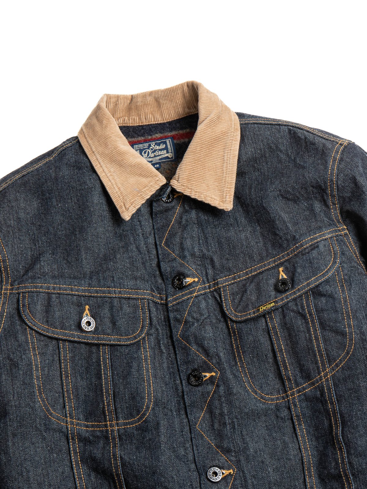 D4187 BLANKET LINED DENIM JACKET INDIGO - Image 2